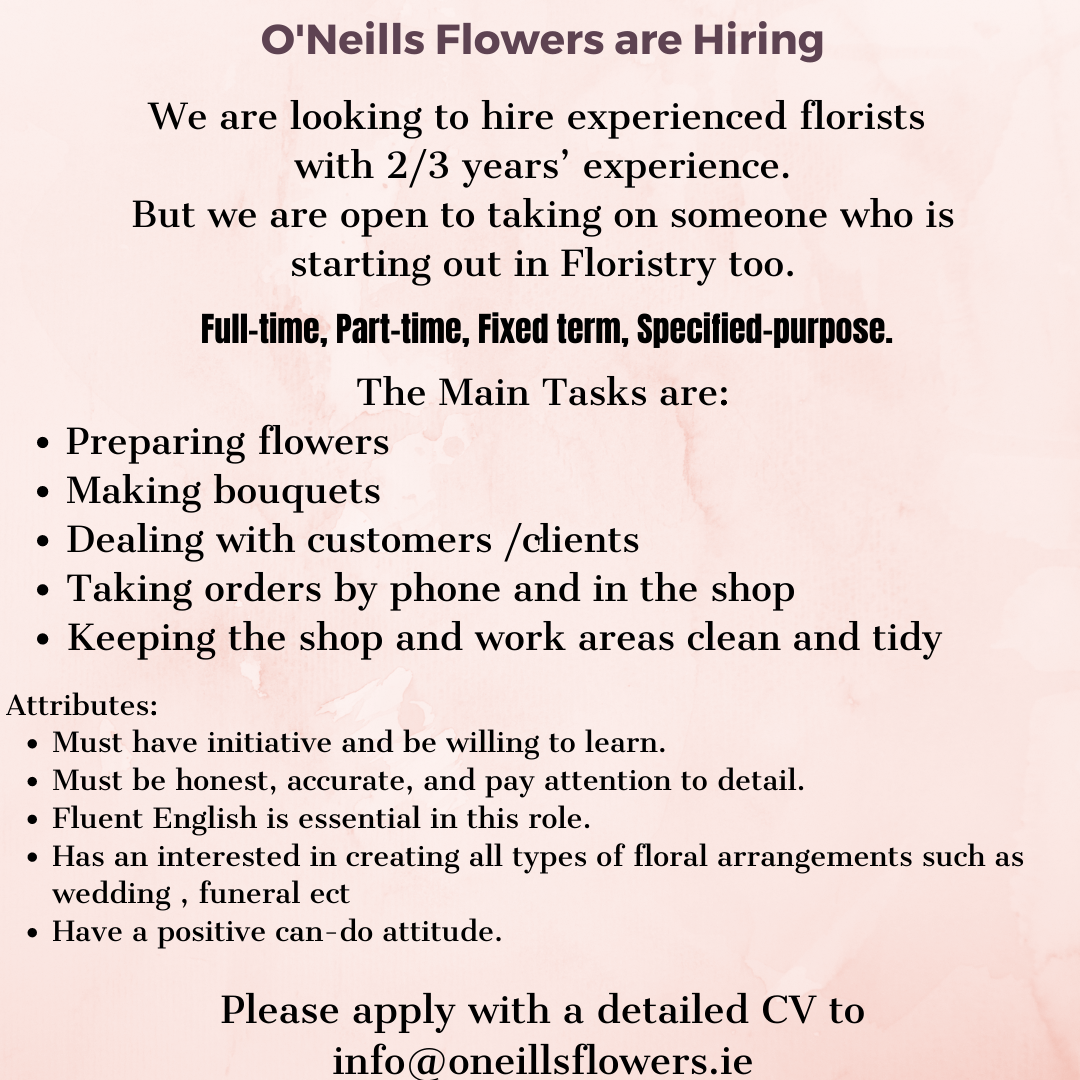 Florist Job Description