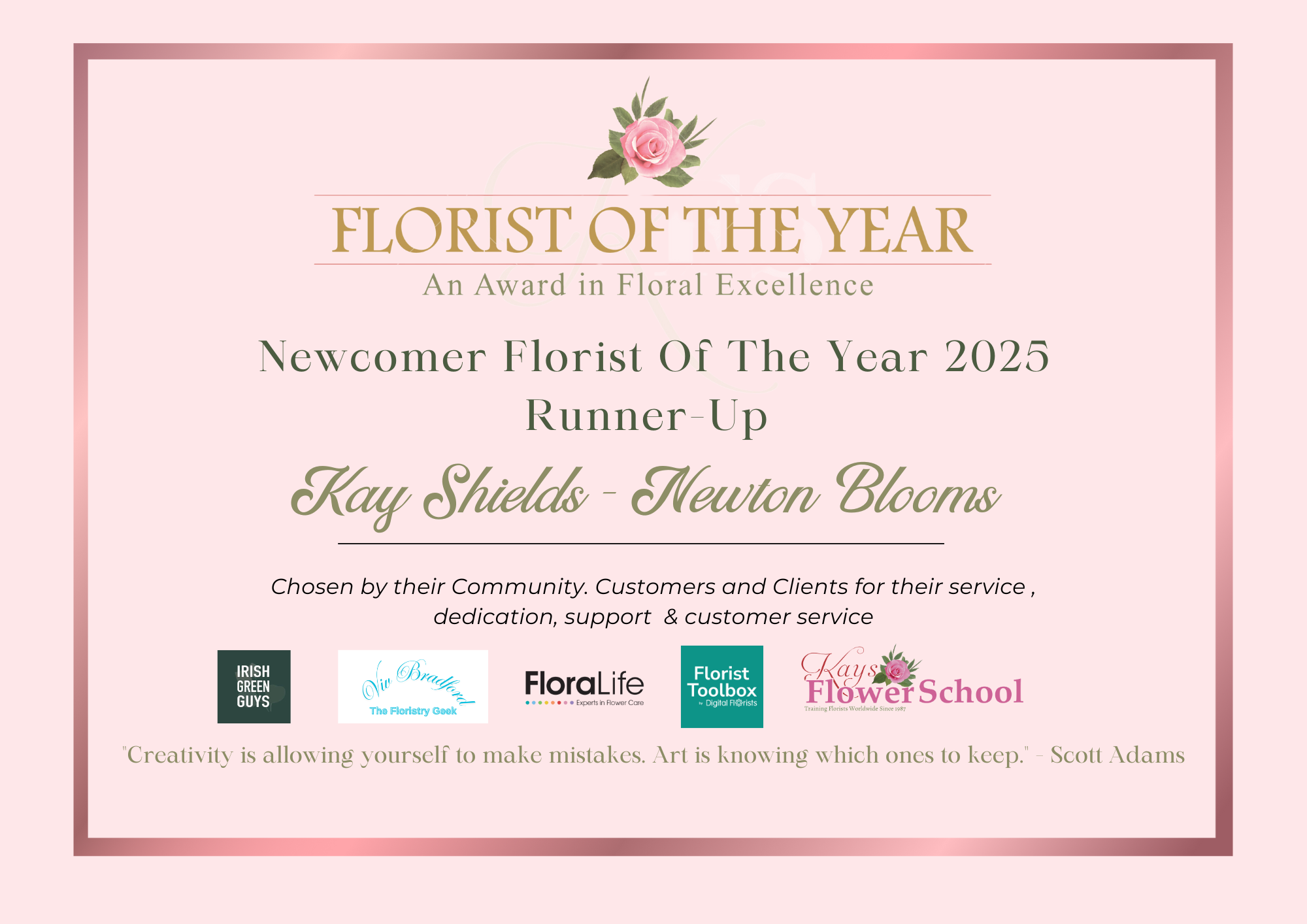 Newcomer Florist of the year 2025 kay shields - Newton Blooms.png