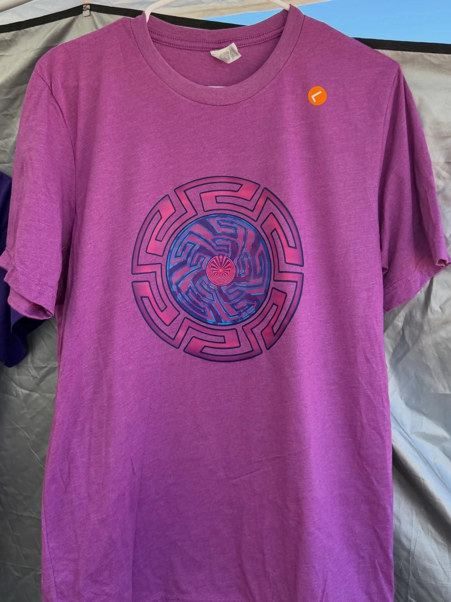 Pink Maze on Magenta Shirt