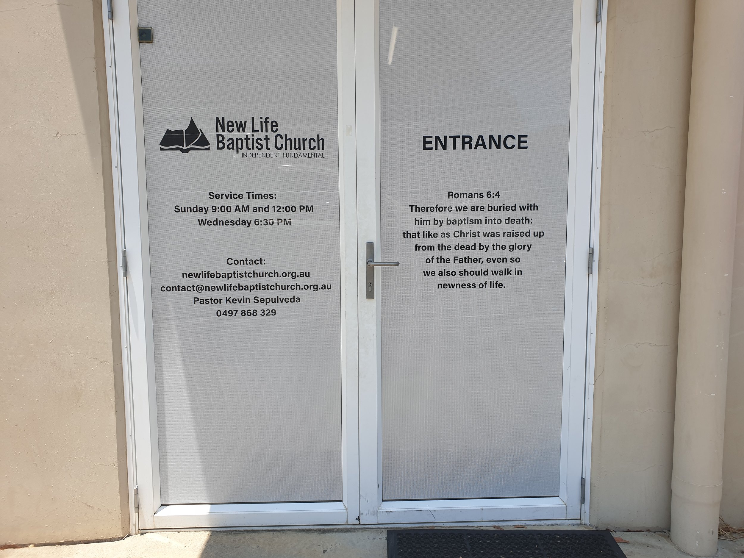 New Life Church-Printed oneway vision on doors.jpg