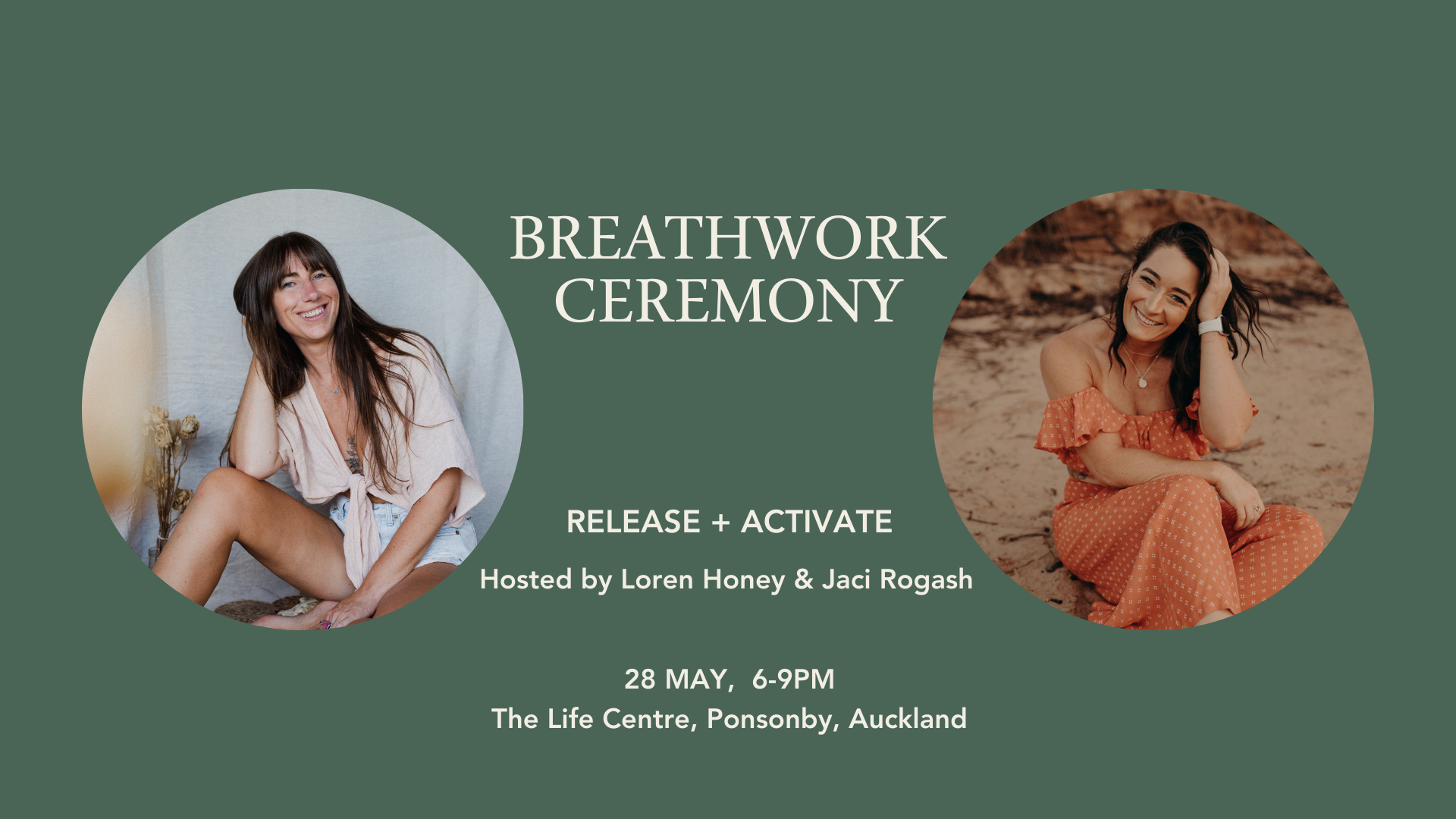 RELEASE + ACTIVATE Breathwork Journey - A special once off collab with Loren + Jaci Rogash (Aus)