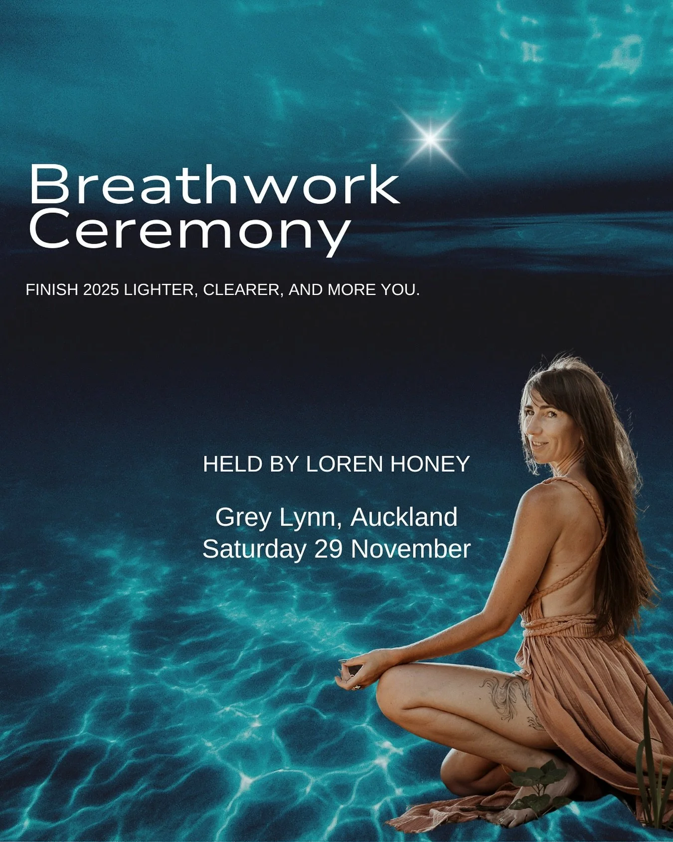 Here we GO!! My last breathwork event of the year! A potent closing ceremony for the year, and an opportunity to reset your system before stepping into what&rsquo;s next.

Through conscious connected breathwork, energy work and emotional awareness, I
