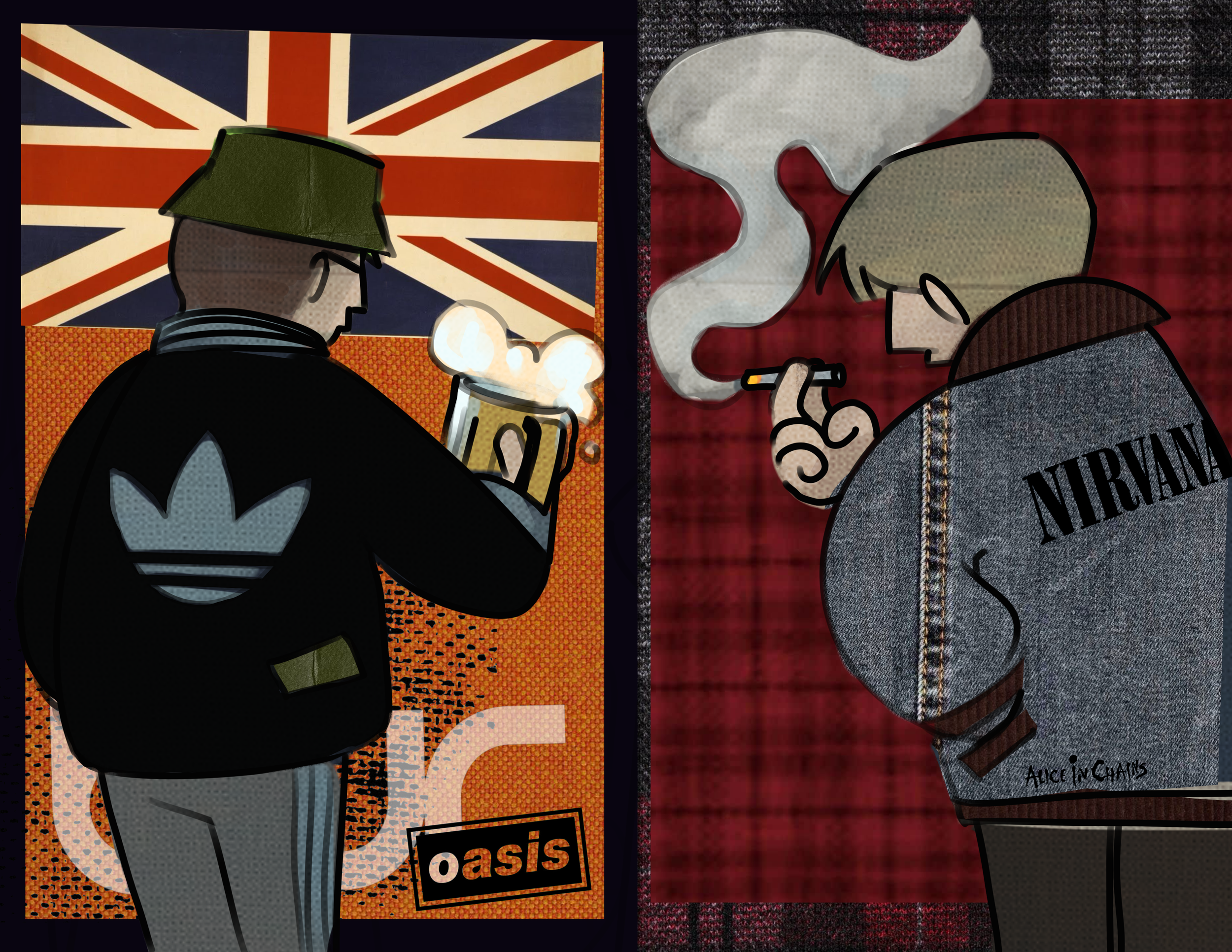 Britpop Vs Grunge: Two Scenes, Same Story