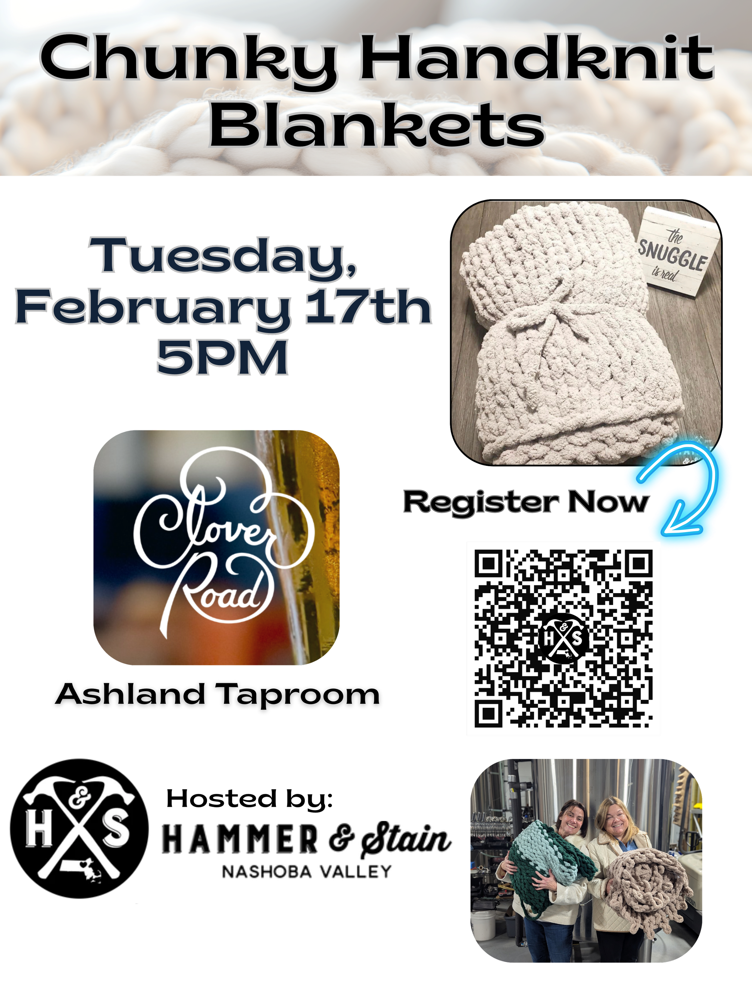 Cozy Handknit Blanket Workshop