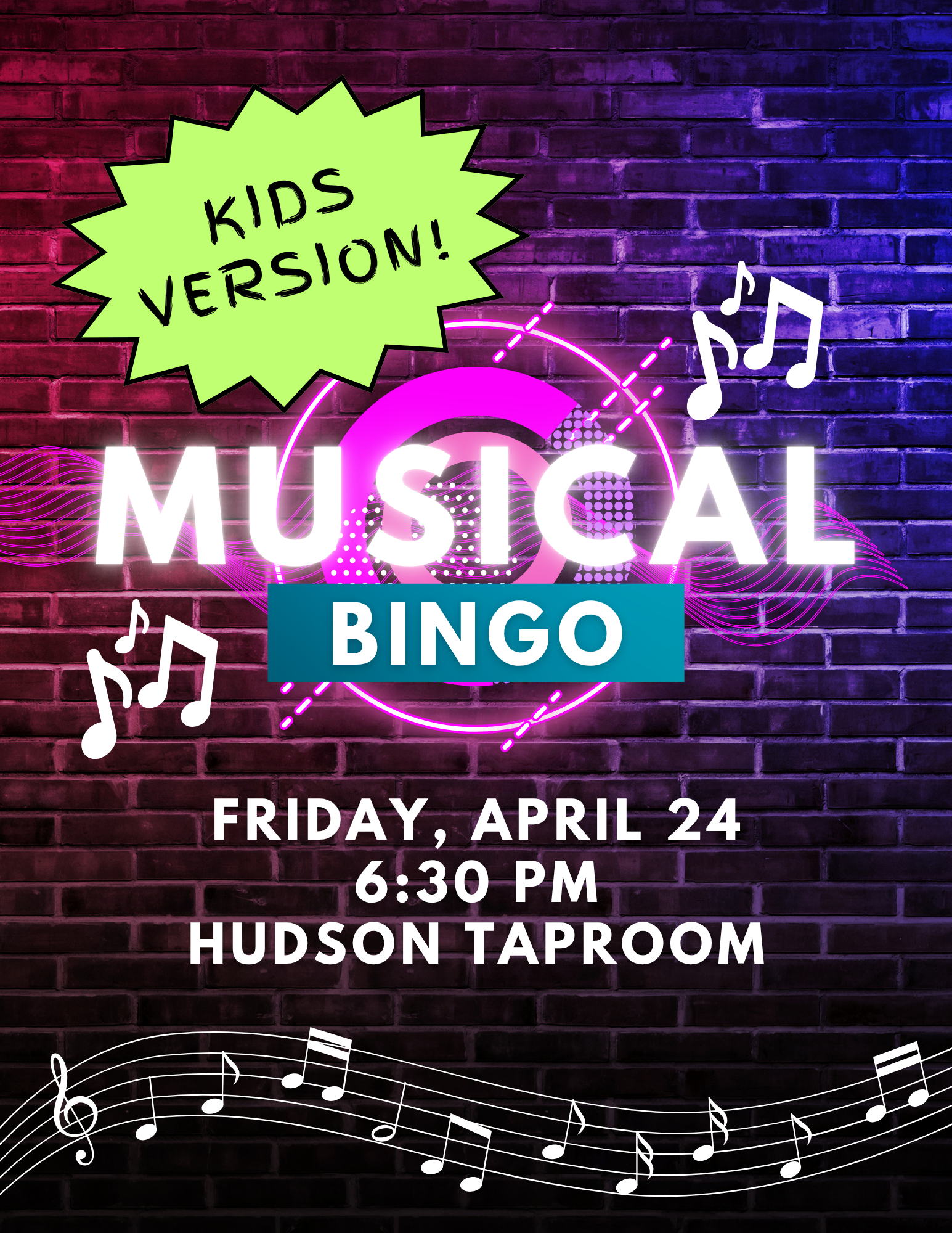Kids Musical Bingo