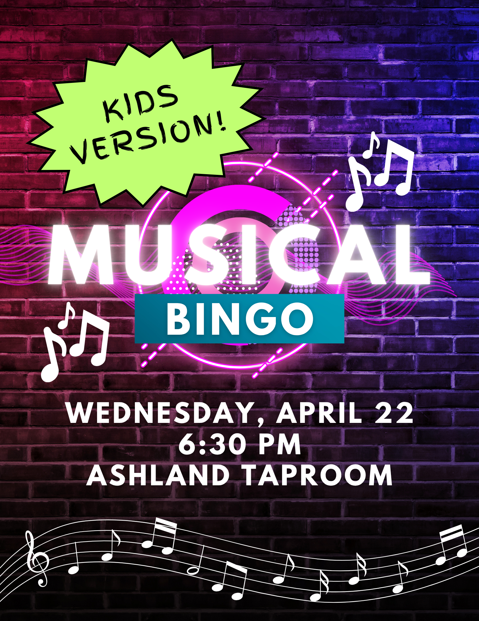 Kids Musical Bingo