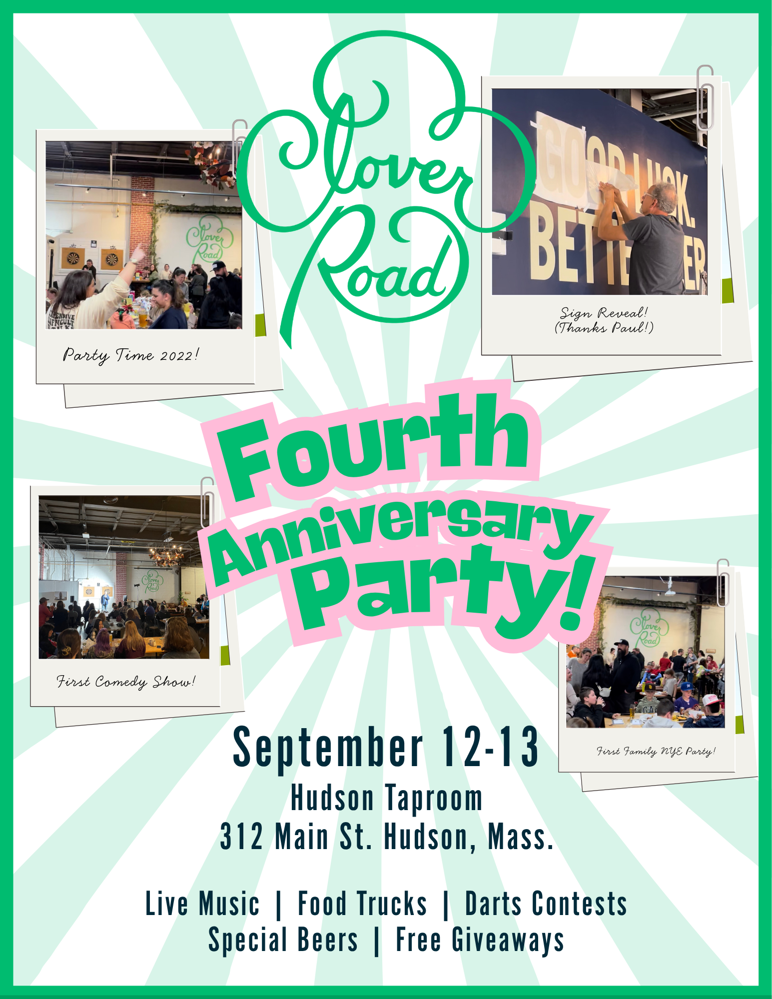 Clover Road's Fourth Anniversary Party!
