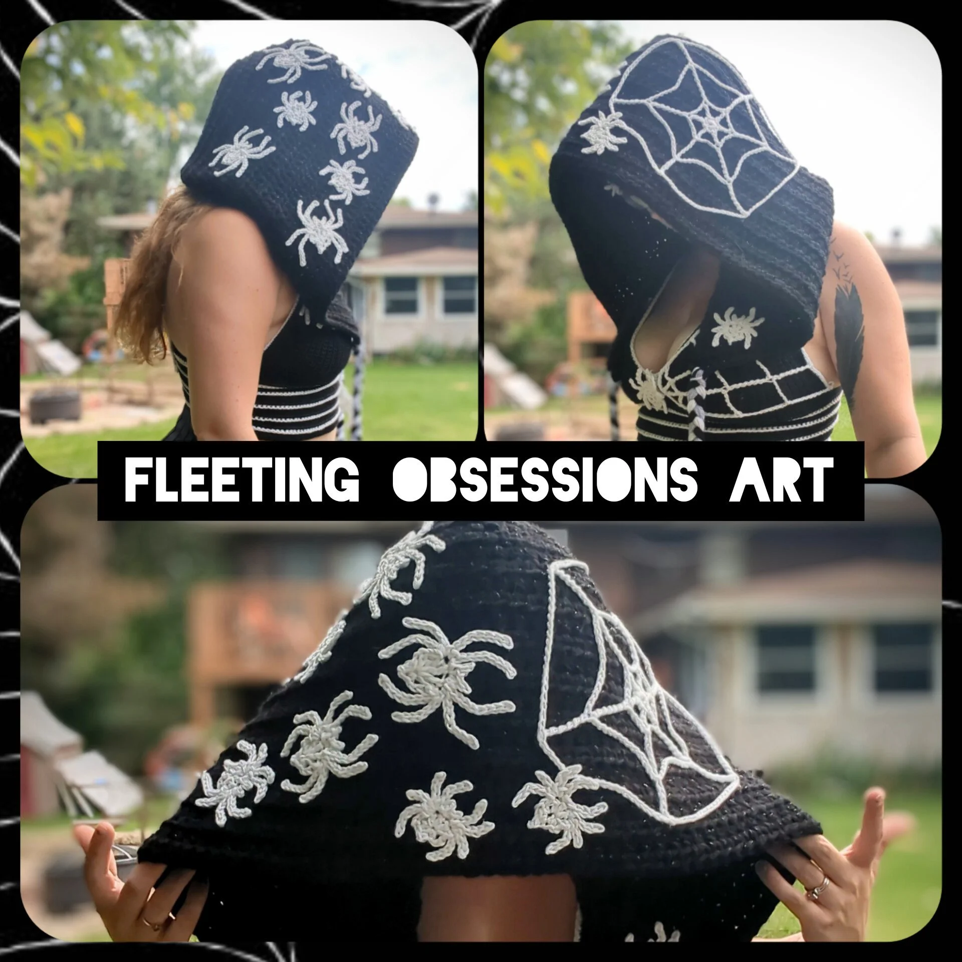 Lolth's Spider Hood
Pattern by Fleeting Obsessions Art