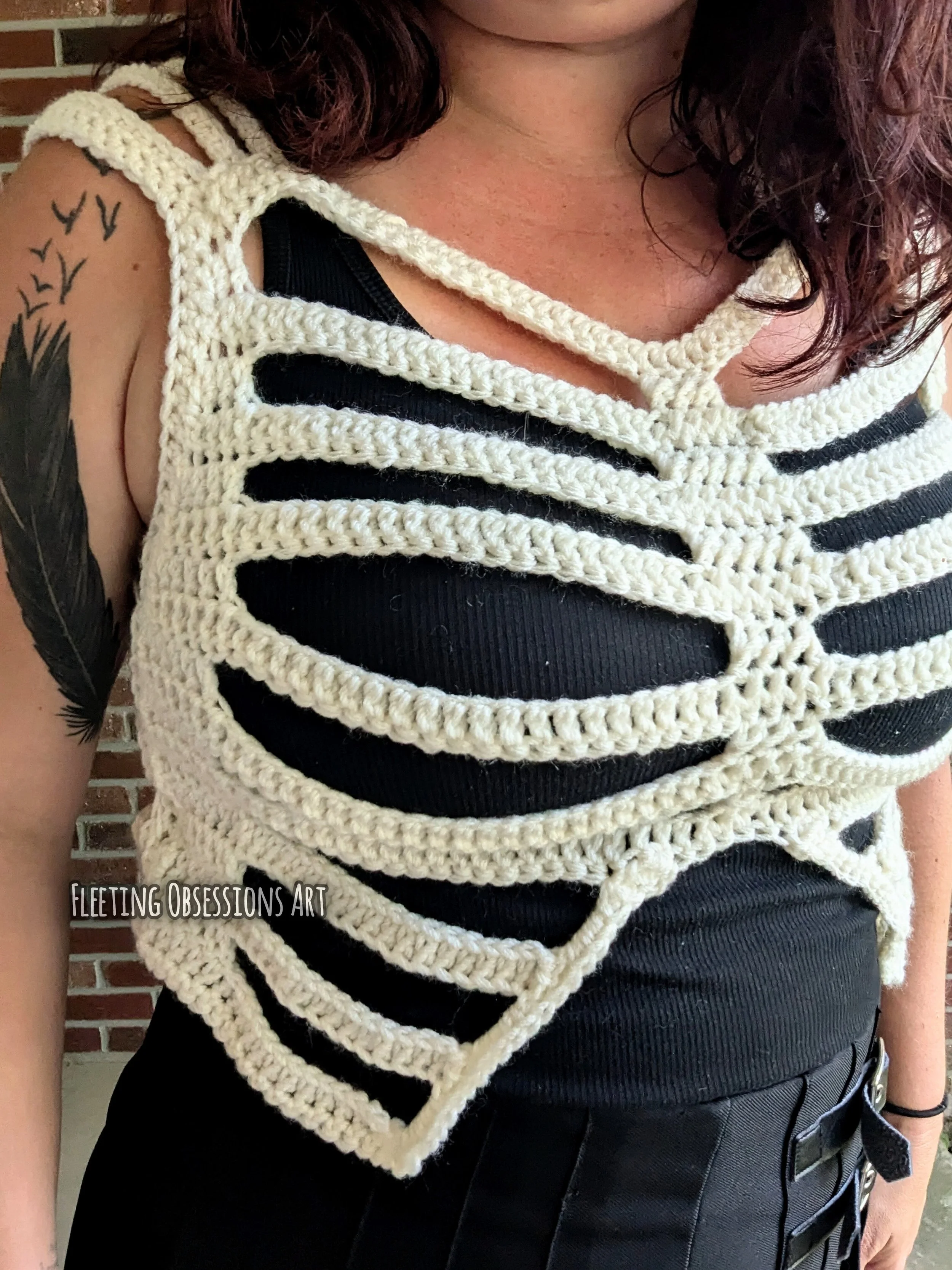 Ribcage Riot crochet top