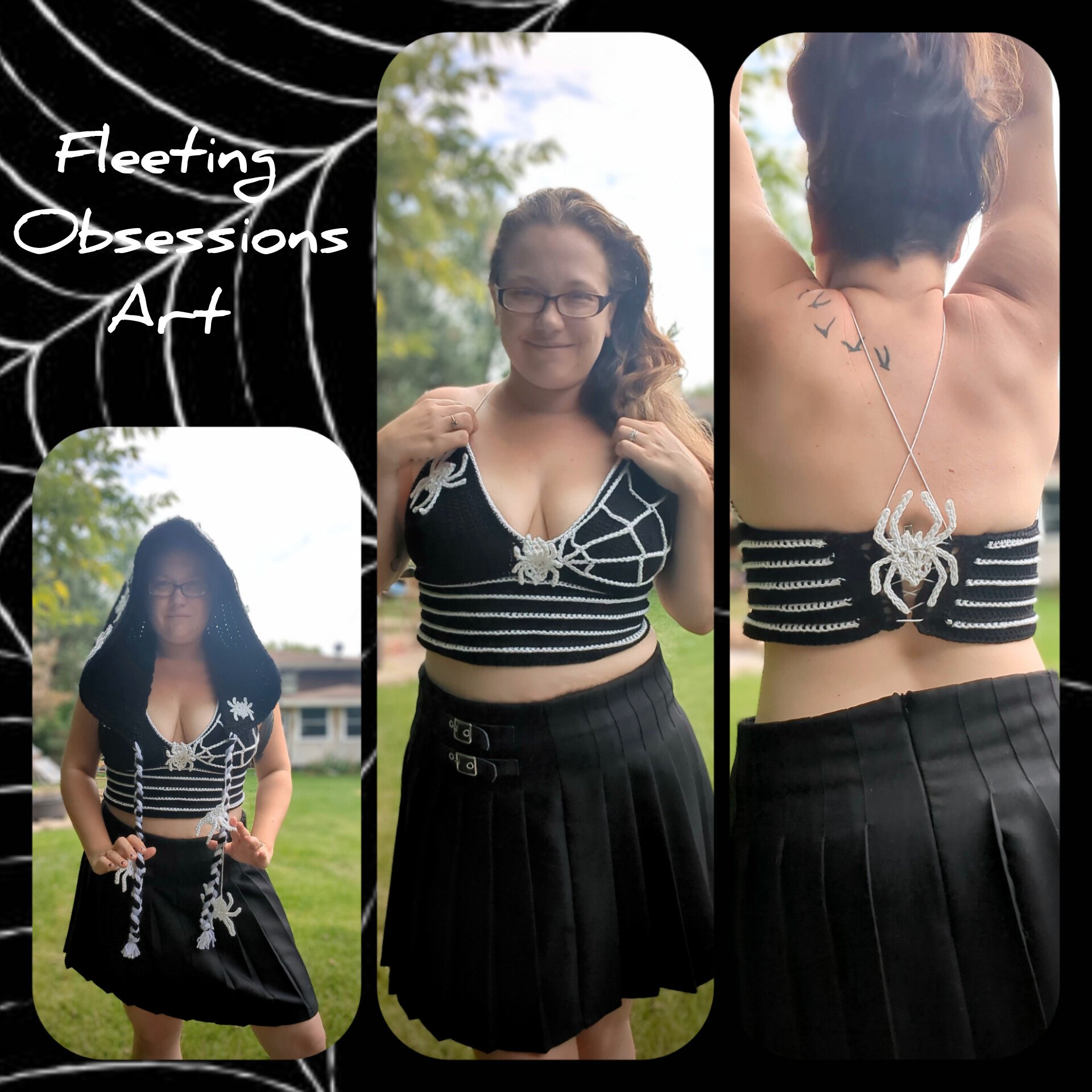 Lolth's Spider top
Pattern by Fleeting Obsessions Art