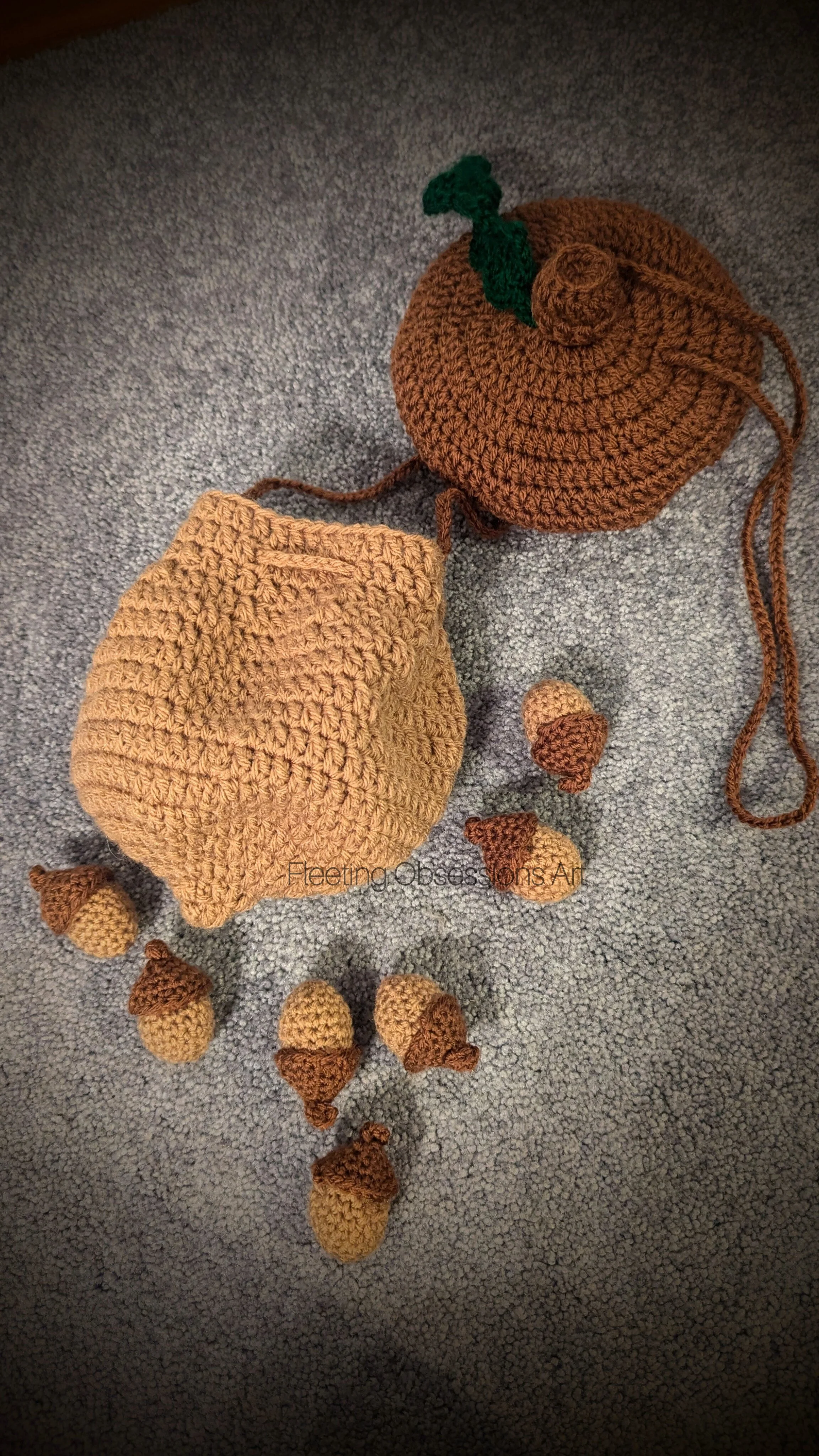 Acorn bag & acorns PATTERN