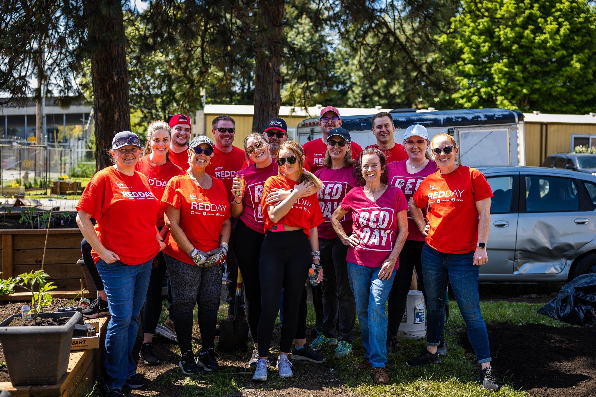 Yesterday, a team from Keller Willaims came to the Mission for their annual volunteering event called &quot;Red Day.&quot; From the early morning to the end of the business day between laughs and coffee, everyone pitched in to beautify outdoor spaces