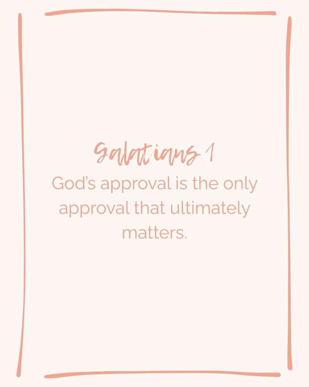 You cannot serve Christ while living for the crowd. People pleasing makes us constantly read the room and adjust ourselves to gain approval.

Reflect: What truth am I tempted to soften because I want someone's approval?