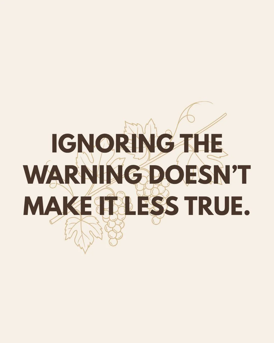 God's grace is in the warning. Don't be like those on the Titanic who heard the warning about what was coming, but chose to ignore it. 

Respond to the Gospel today.