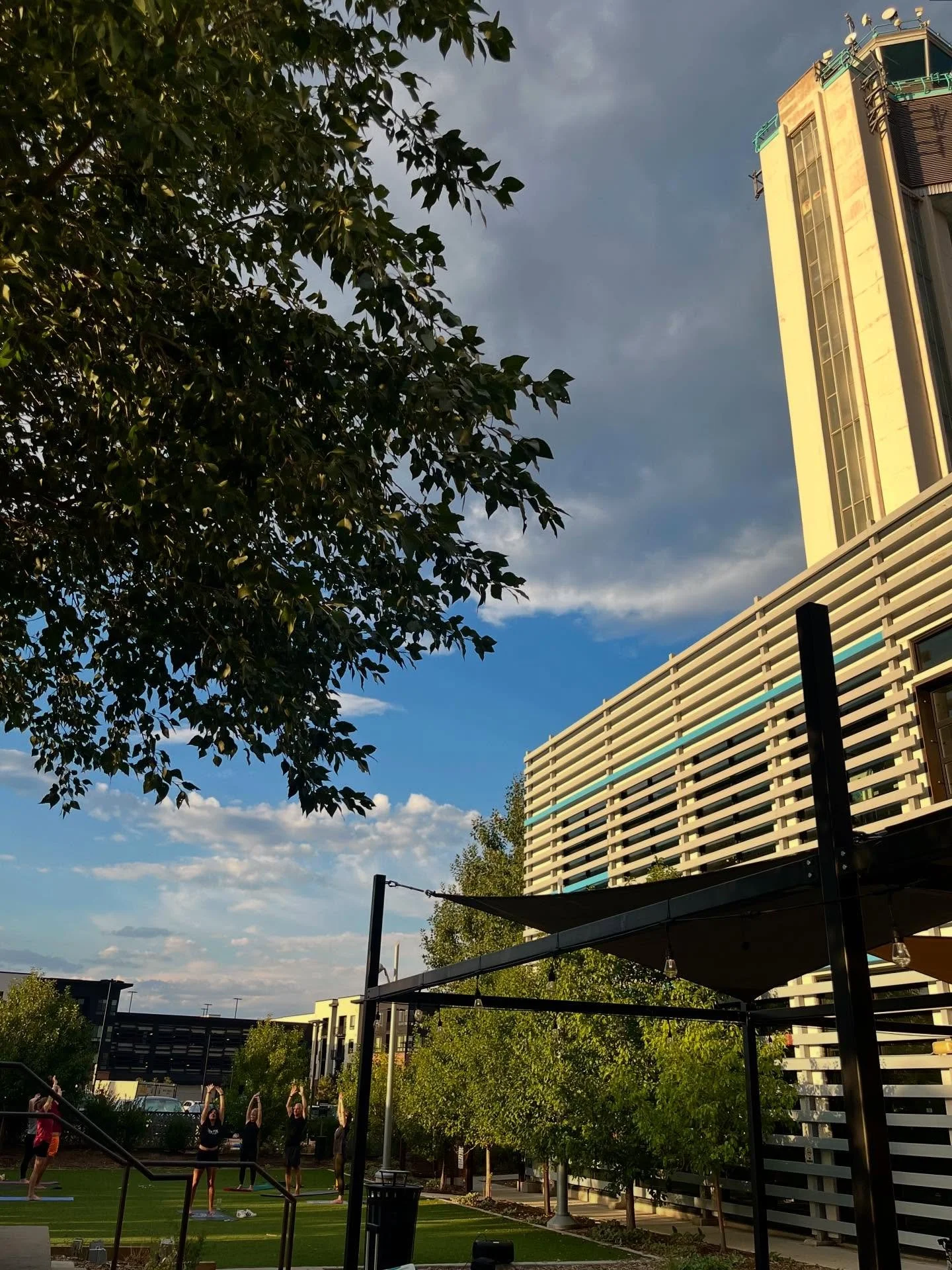 Tuesdays with @denveryogasocial 🧘🏽‍♀️🌅
Join Sunset Yoga Class every Tuesday from 6PM-7PM
What to expect:
•60-minute vinyasa flow on the patio green
•All levels welcome!
•Bring your own mat or rent one
•Donation-based cla