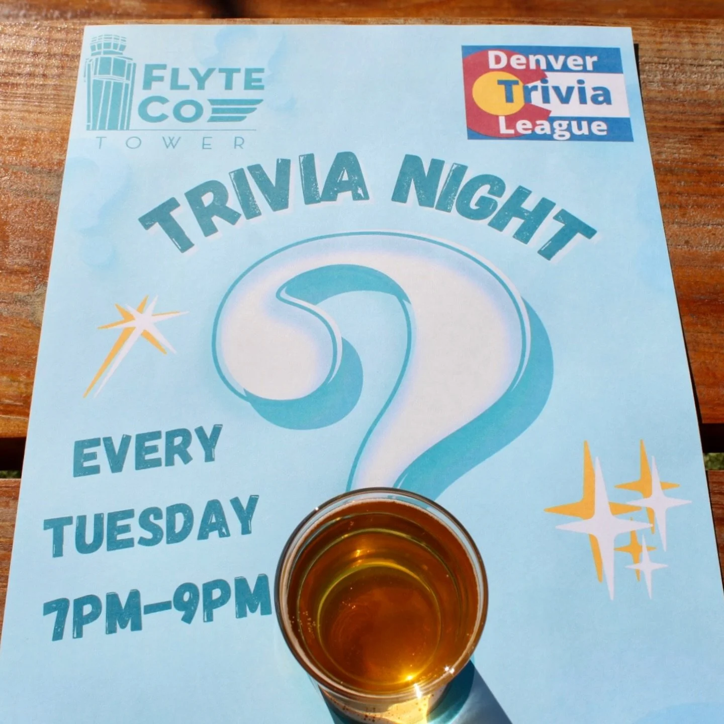 Trivia Night is BACK!!! 

Fasten your seat belts.... Tuesday Trivia starts on January 27th✈️

@denvertrivialeague is back with 6 rounds of Trivia every Tues from 7pm-9pm. Free to play and prizes for winners!