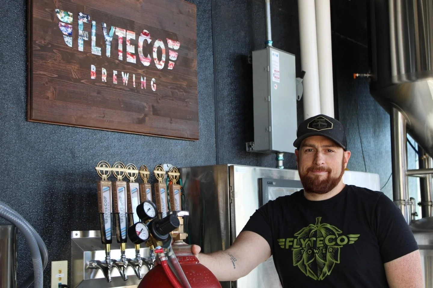 Meet Mike!👋 Our Head Brewer of Brew Operations, Mike is a Certified Cicerone&reg; who has been brewing with FlyteCo for five years. He enjoys experimenting with different styles and seeing what our guests vibe with. His favorite FlyteCo beer is a cr