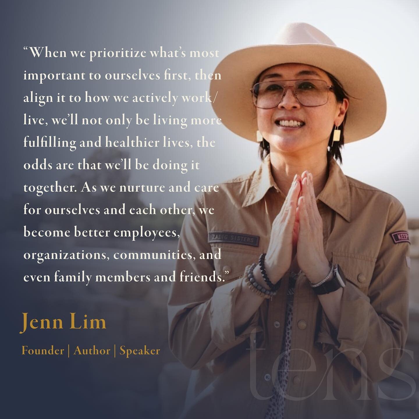 🌟🔦 January&rsquo;s #TensoftheTenth spotlight is @byjennlim !

🎙️📚 Jenn Lim is a CEO, Founder, best selling author of Beyond Happiness and Top-Rated Keynote Speaker. Her mission is both simple and profound: to teach businesses how to create workpl