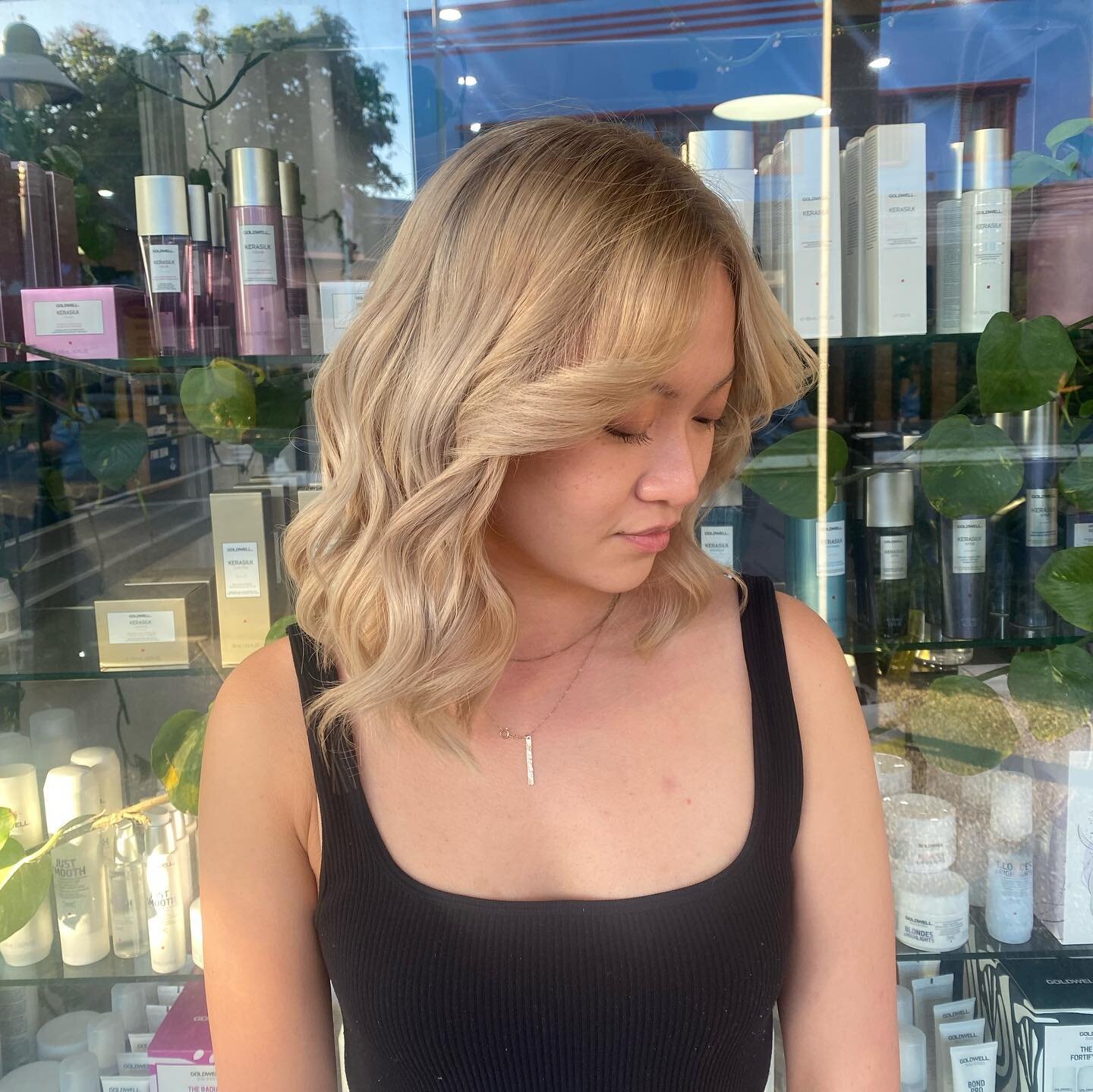 Beautiful Blonde 💛 created by Senior Stylist Kayla