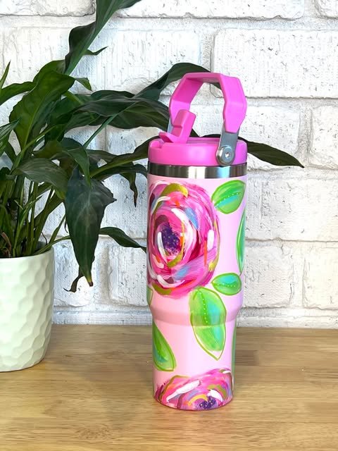 Pink Rose - 840 ml Tumbler