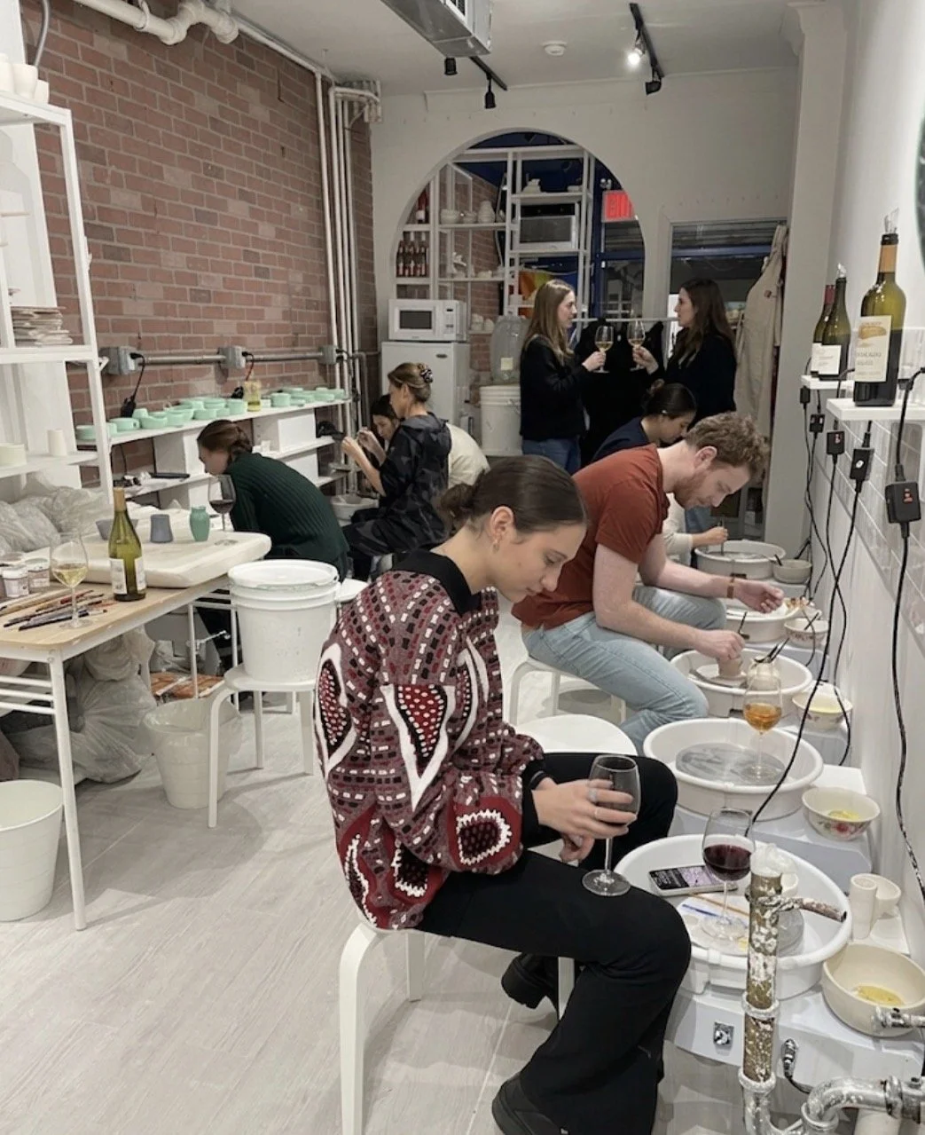 Sip & Spin Pottery Class