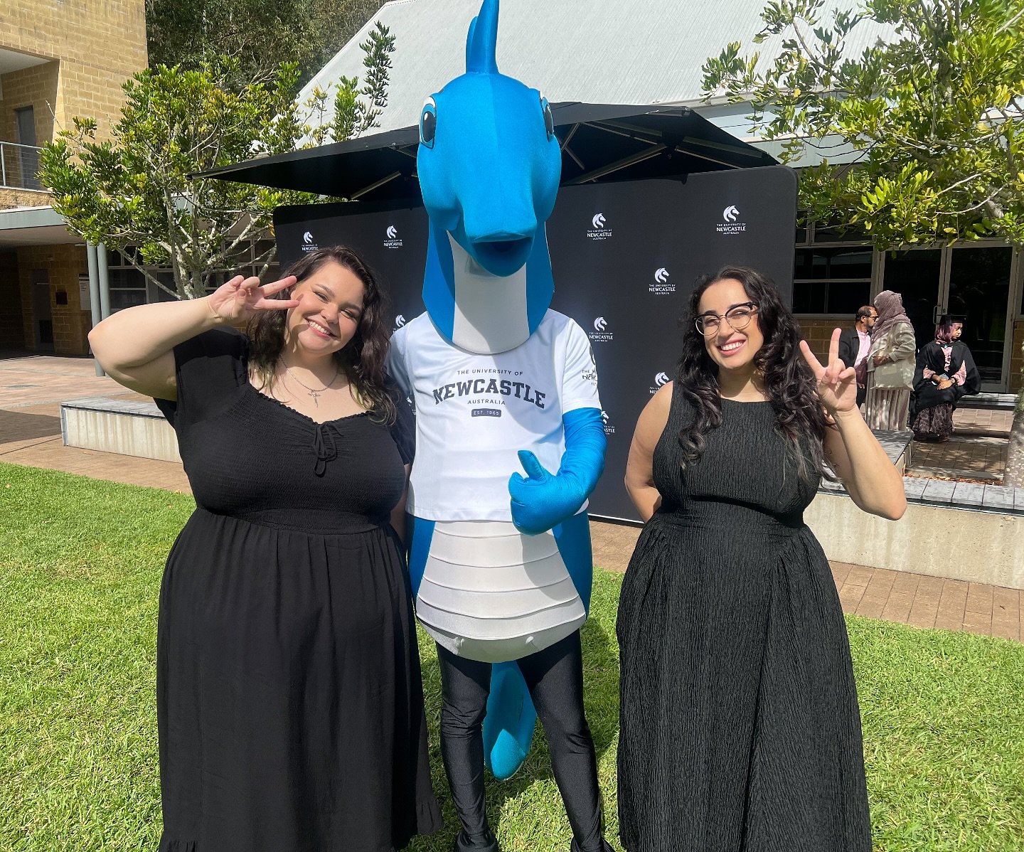 Catch us today at @uni_newcastle_centralcoast performing for the Ourimbah Graduations! We&rsquo;re joined by the Queen herself, @officially.franceschi! ✨
