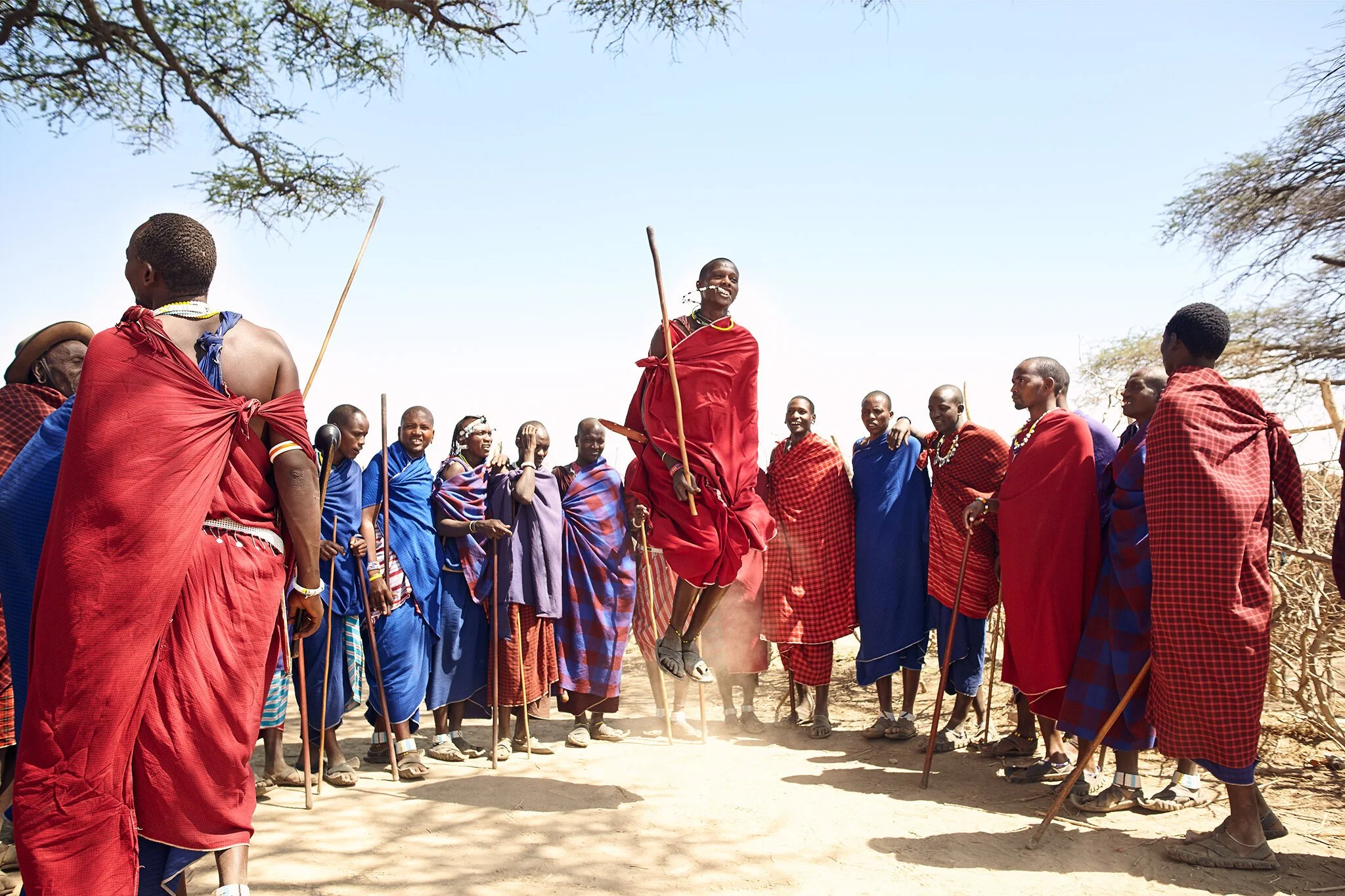 Maasai jump, Africa