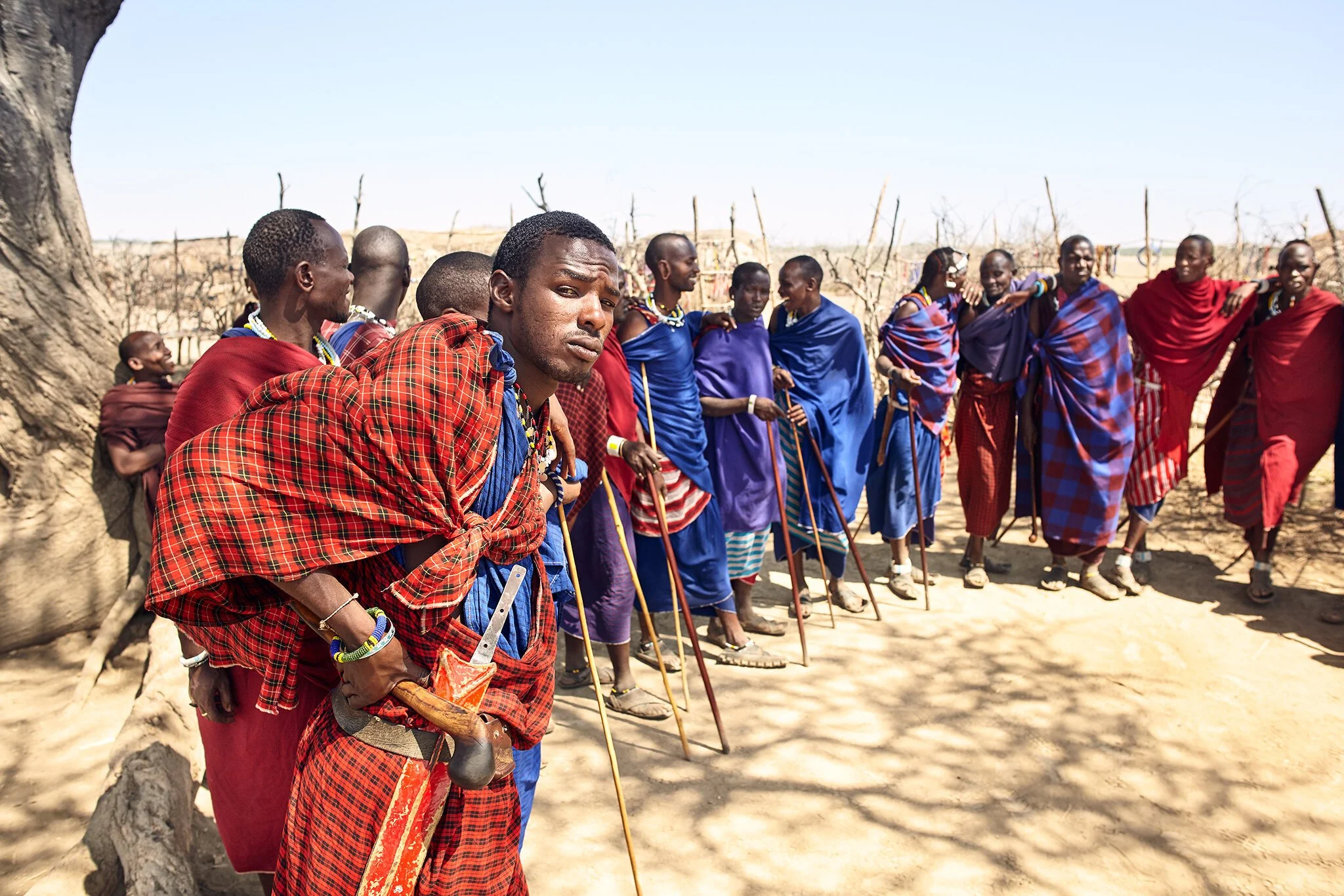 Maasai warriors, Africa