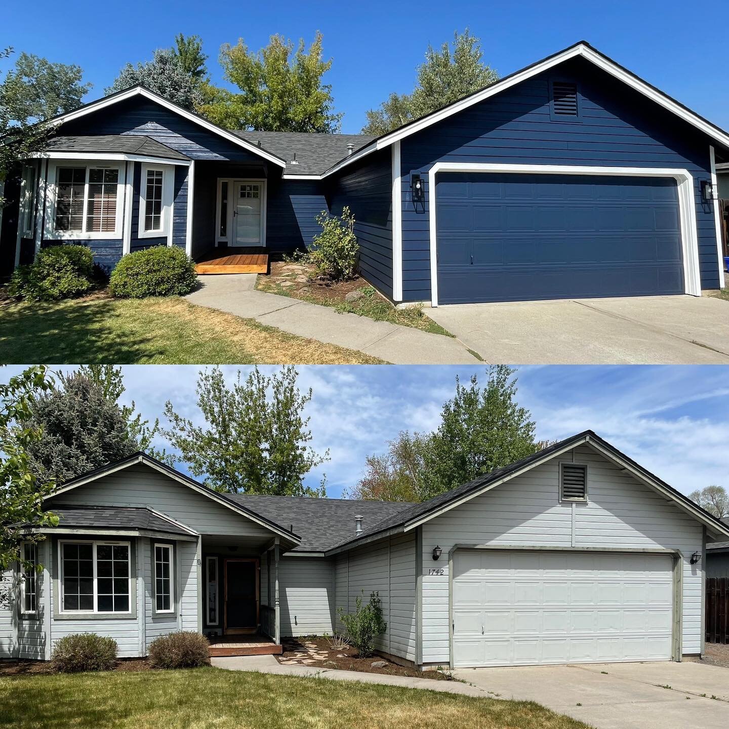 Full exterior refresh with new siding, decks, front door and paint. #realcedar #jameshardie #sherwinwilliams #bend #bendoregon #redmondoregon #sistersoregon #prinevilleoregon #powellbutteoregon #pnw  #centraloregon #inbend #centraloregonlife #bendlif