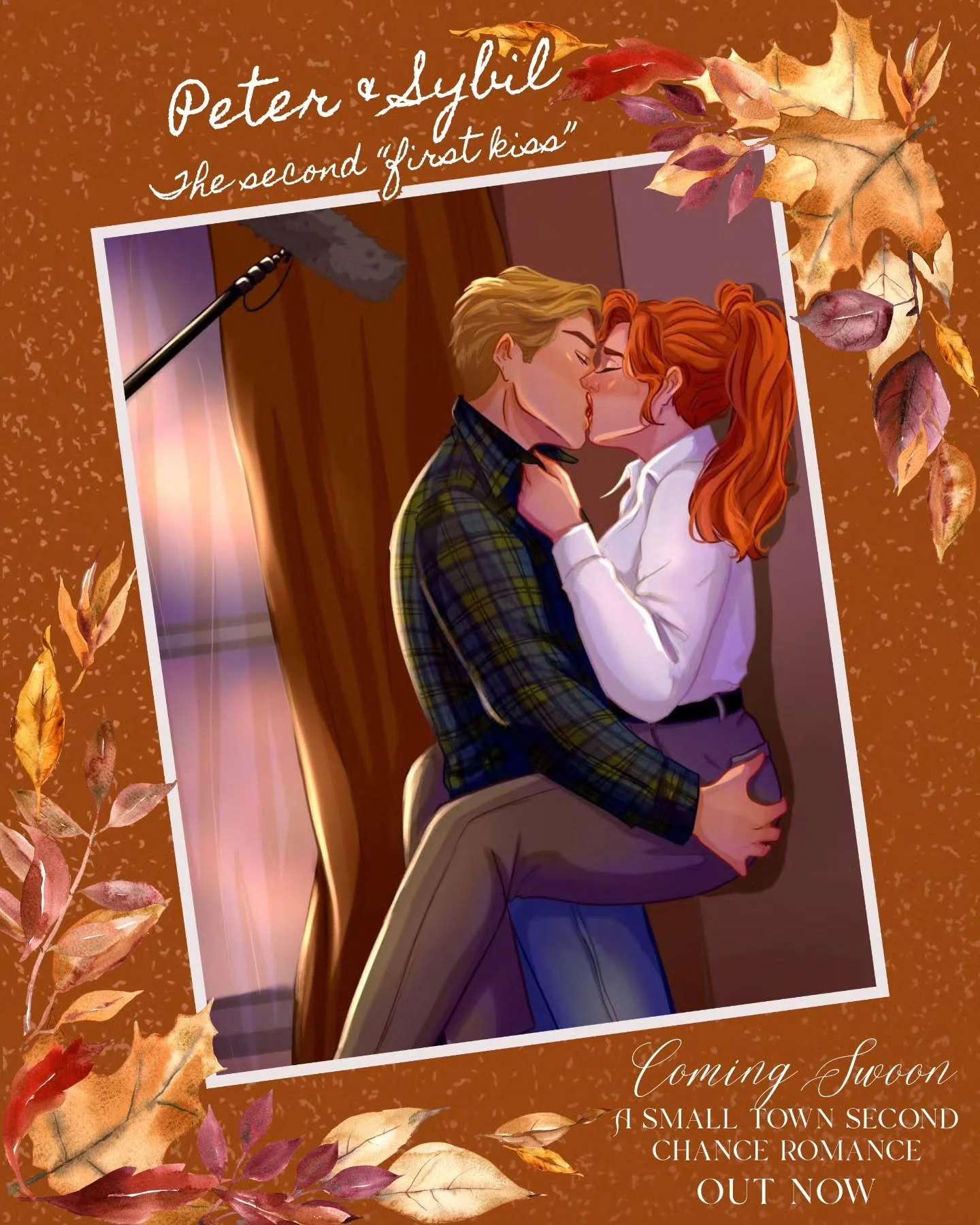 Incendiary kisses under watchful eyes 🔥

Fun fact: Peter and Sybil were originally supposed to be book two. How was I supposed to keep Peter away from Sybil once he'd found her again? That man would live in her mailbox if it meant he'd get to see he