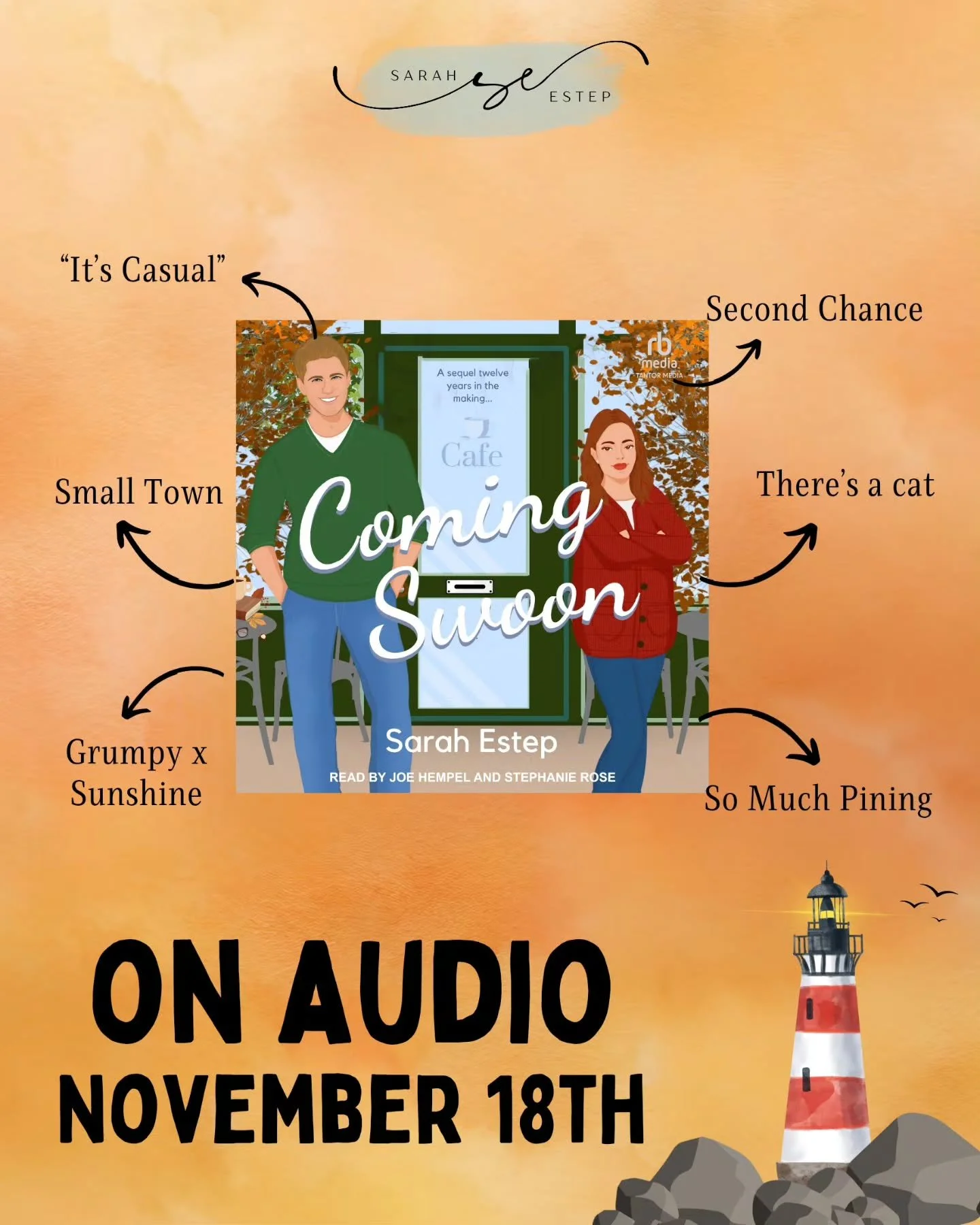TOMORROW! 

Folks, I am a marketing genius. So much so that I forgot to tell you that the Coming Swoon audiobook comes out TOMORROW! 

(In my defense,things have been a bit bonkers in Sarah World) 

If you've been wanting to start an audio listen, no