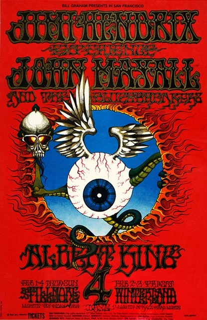 Jimmy Hendrix Fillmore Poster