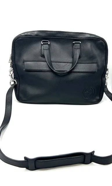 【GUCCI】BRIEFCASE◆795461FACU5 GUCCI Leather-Trimmed Monogrammed Coated-Canvas Briefcase