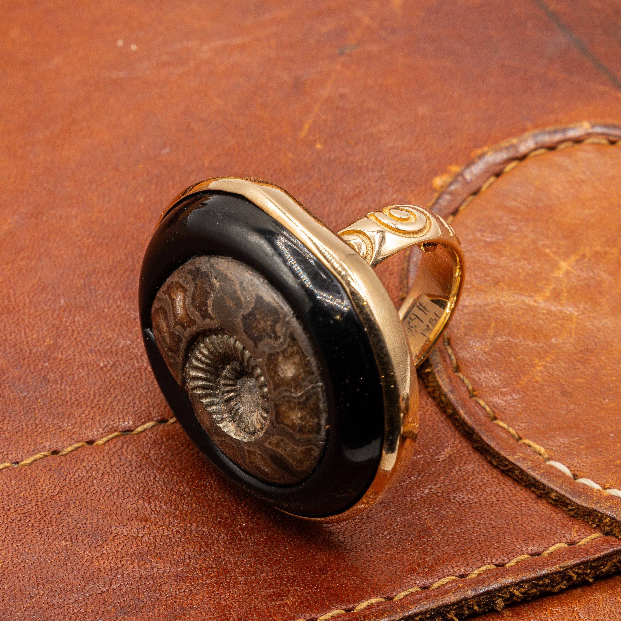 SAVED NY_Turritella Agate Shell Ring _3.jpg