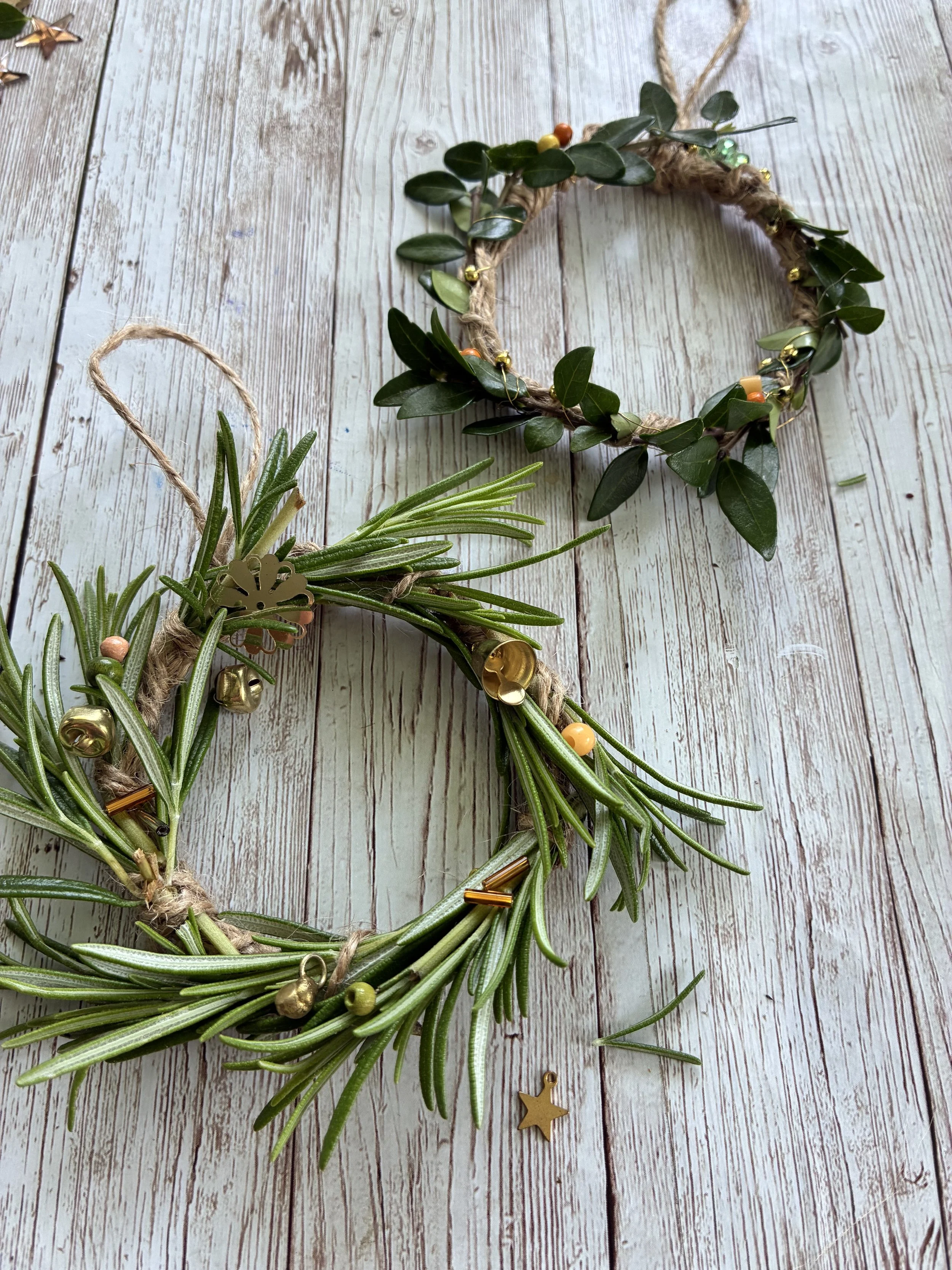 Mini Christmas wreath ornament Workshop