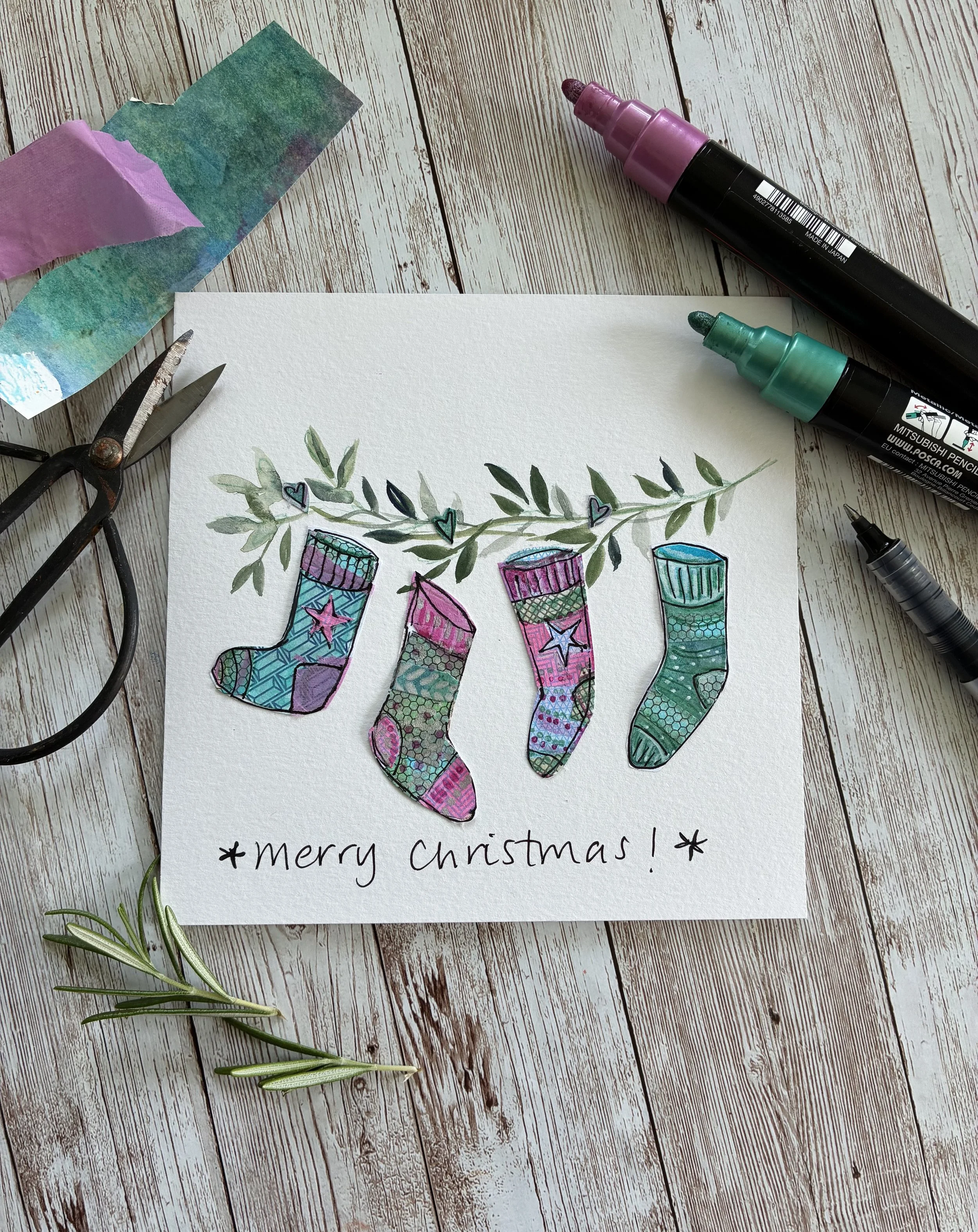 Christmas Stockings Card Workshop