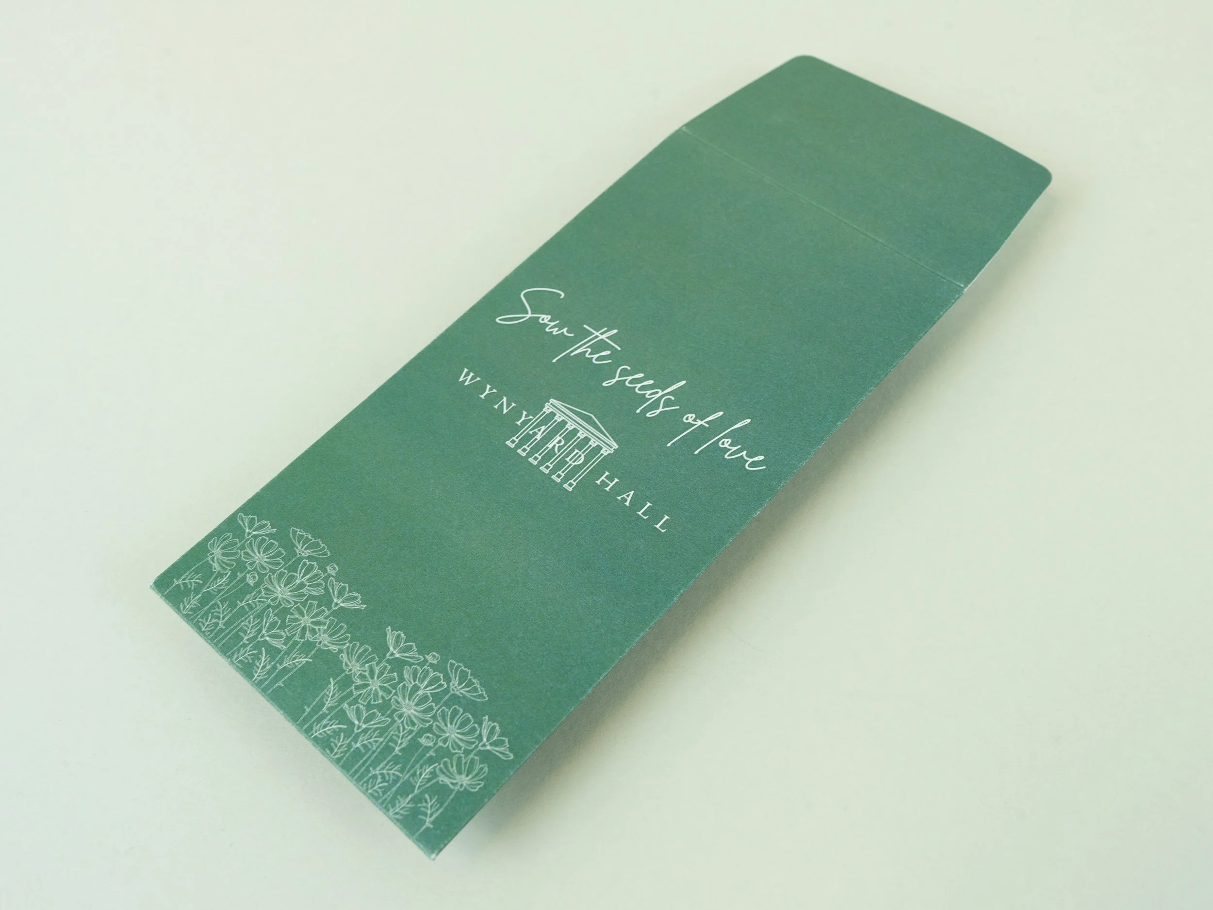 Small custom printed seed envelope