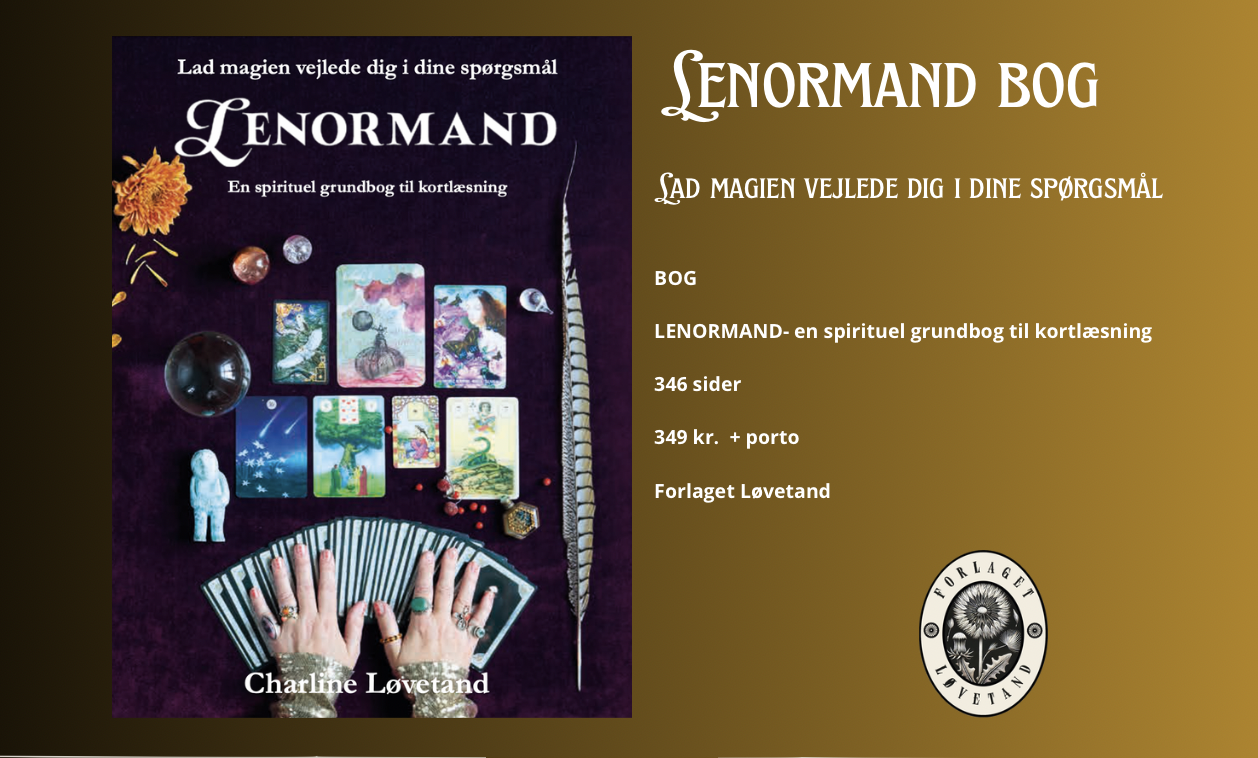 Lenormand en spirituel grundbog til kortlæsning af Charline Løvetand