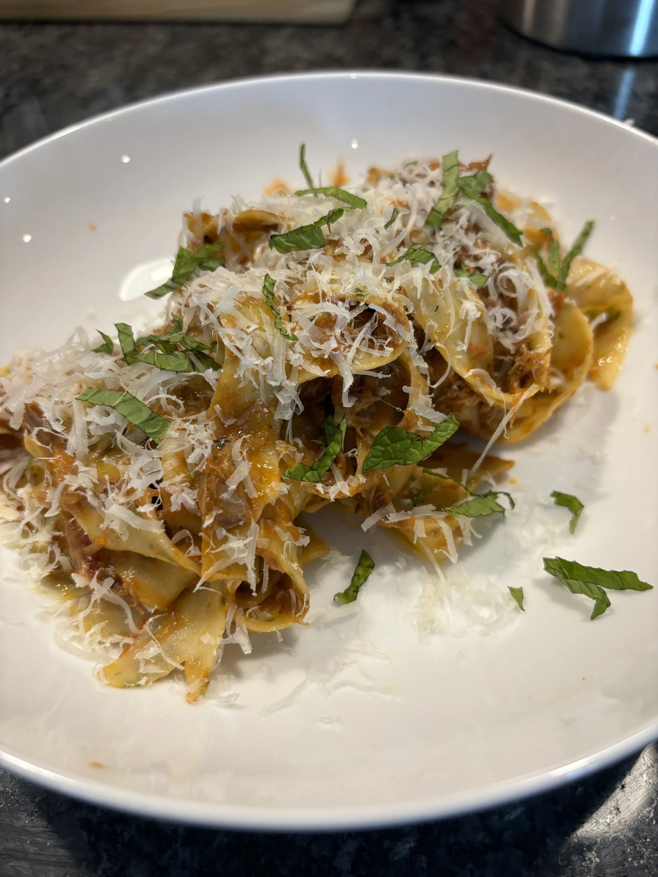Pasta Night: Mint Tagliatelle with Lamb