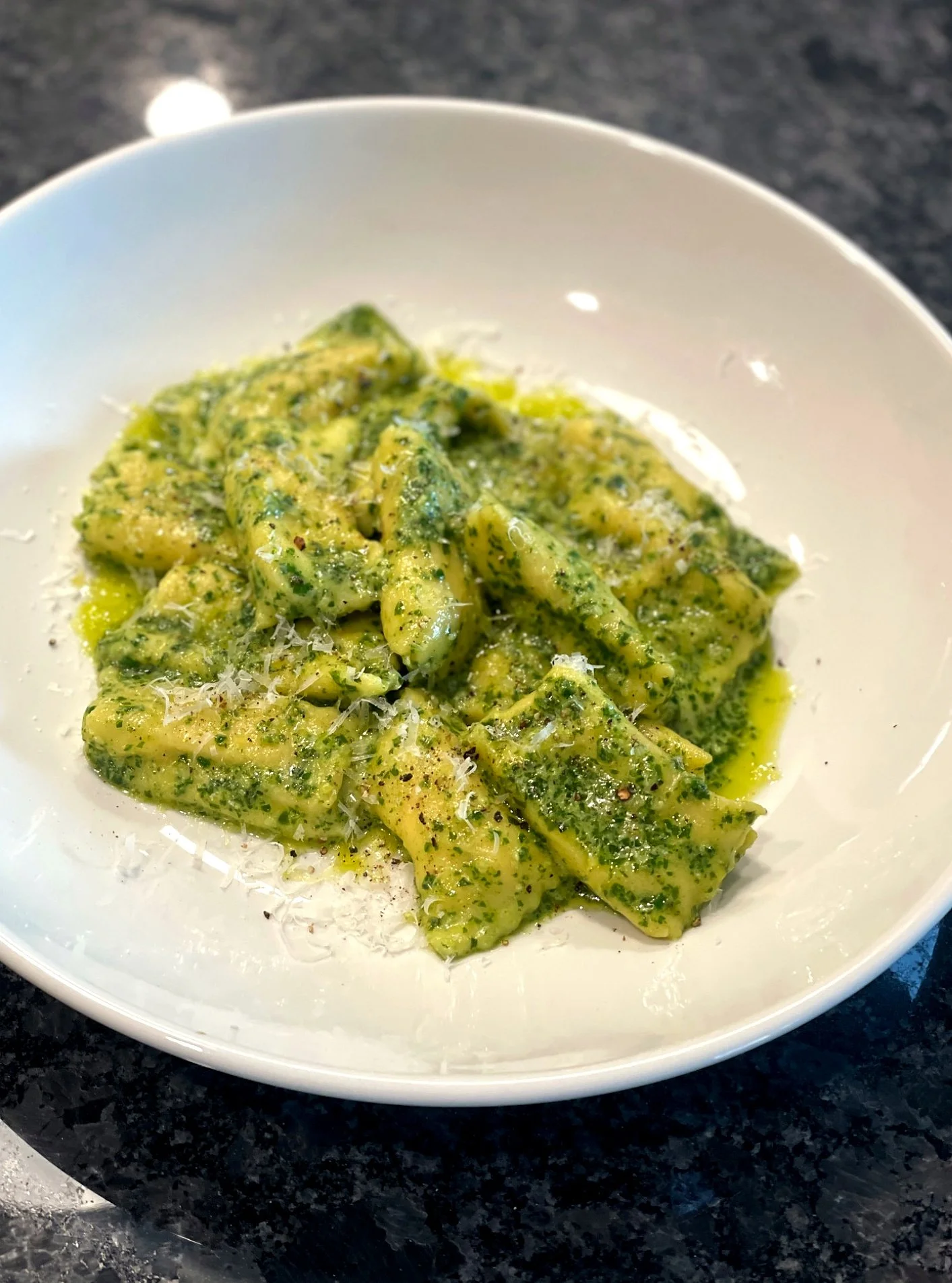 Pasta Night: Cheese Agnolotti with Roasted Chestnuts