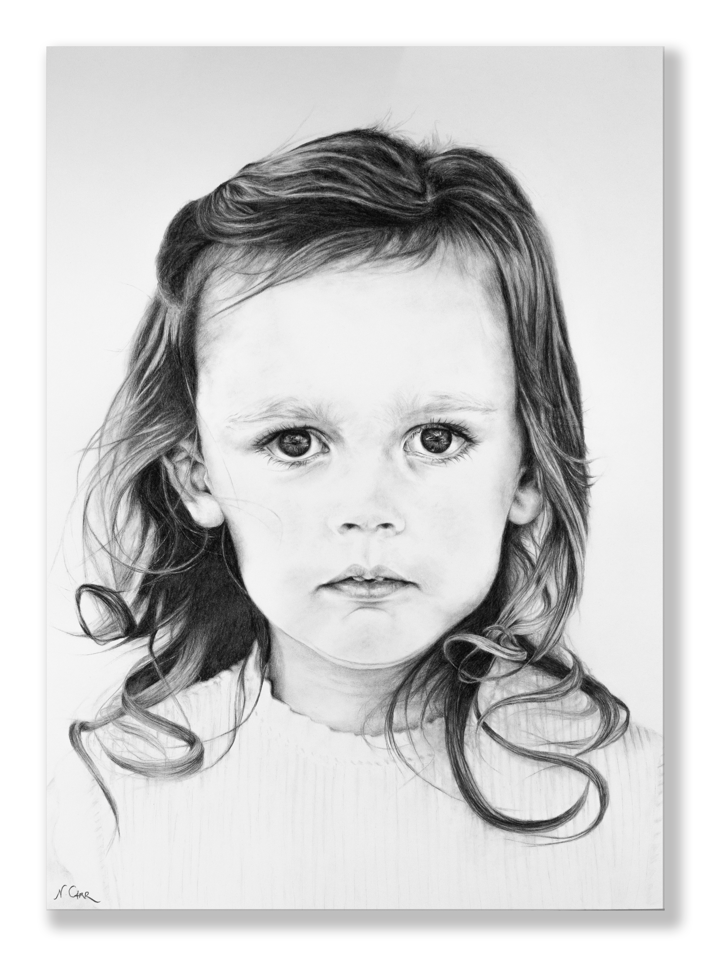 Private Commission in Charcoal by artist Nikki Carr