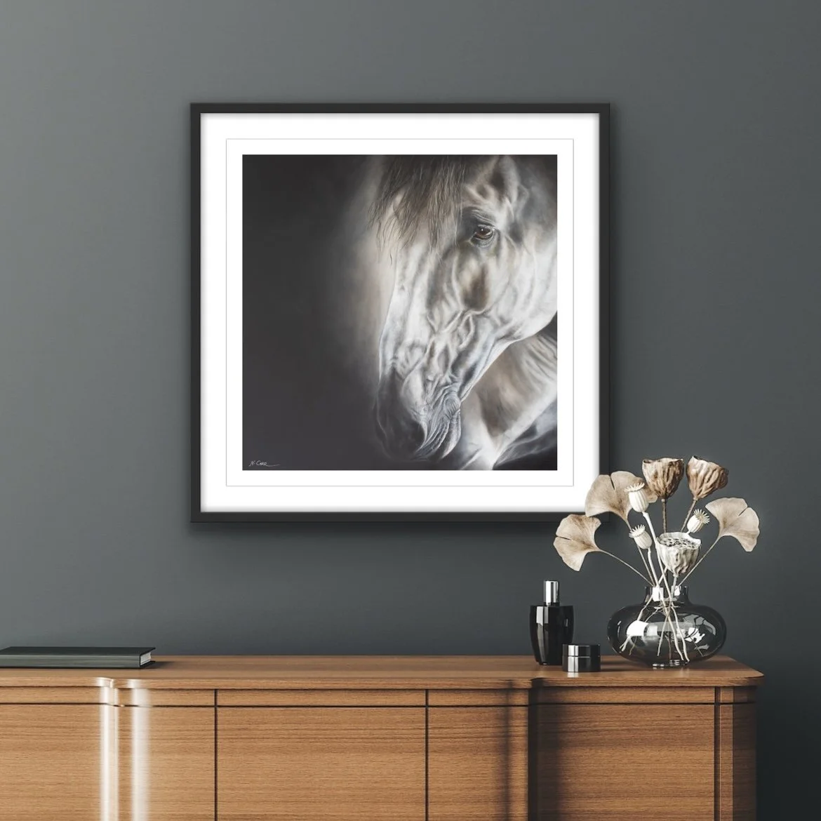 OUT OF THE SHADOWS print from original oil on canvas painting by artist Nikki Carr In Situ 2.jpg
