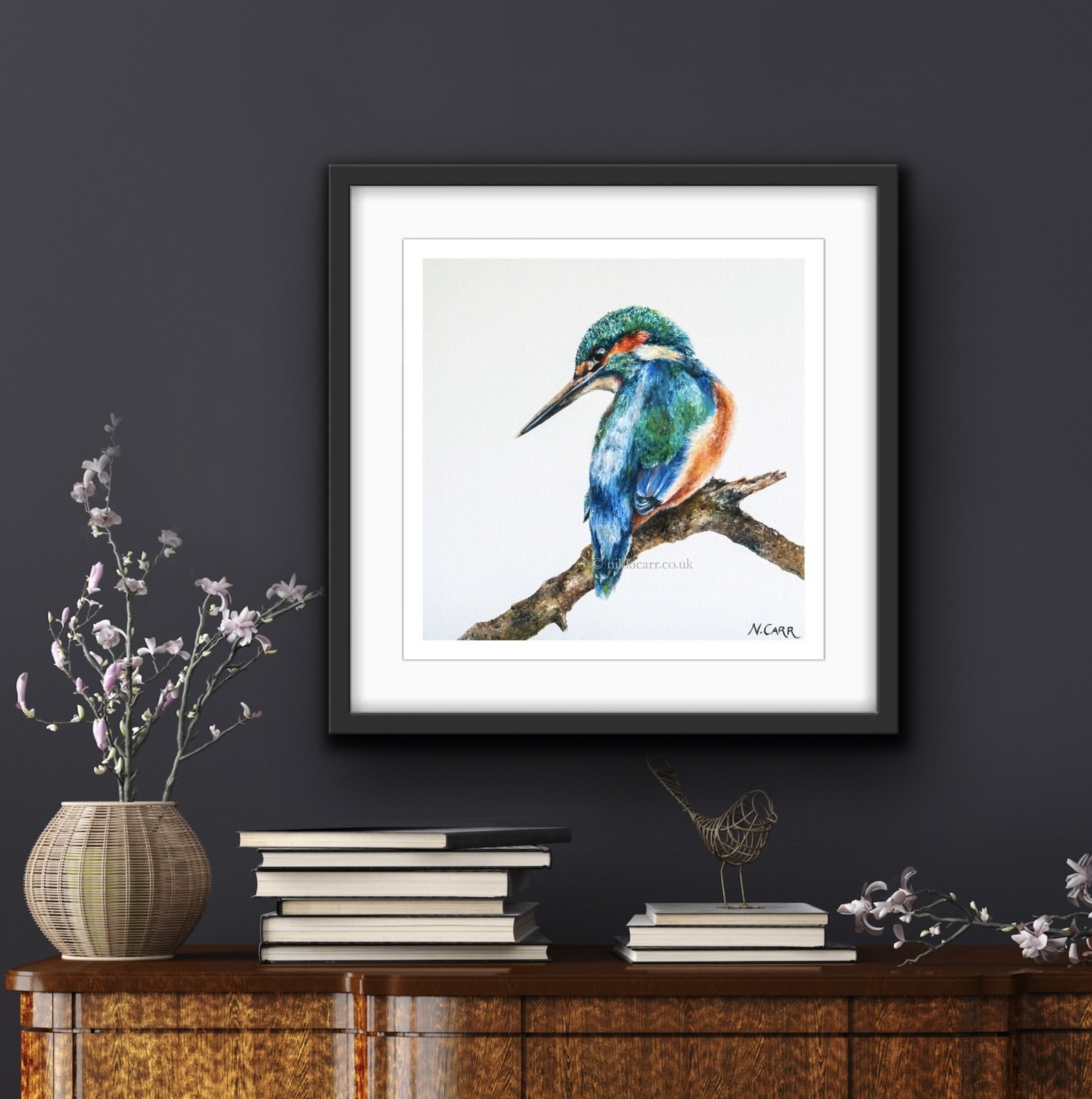 JOSEPH - print from original oil on canvas painting by artist Nikki Carr in-situ 2.jpg