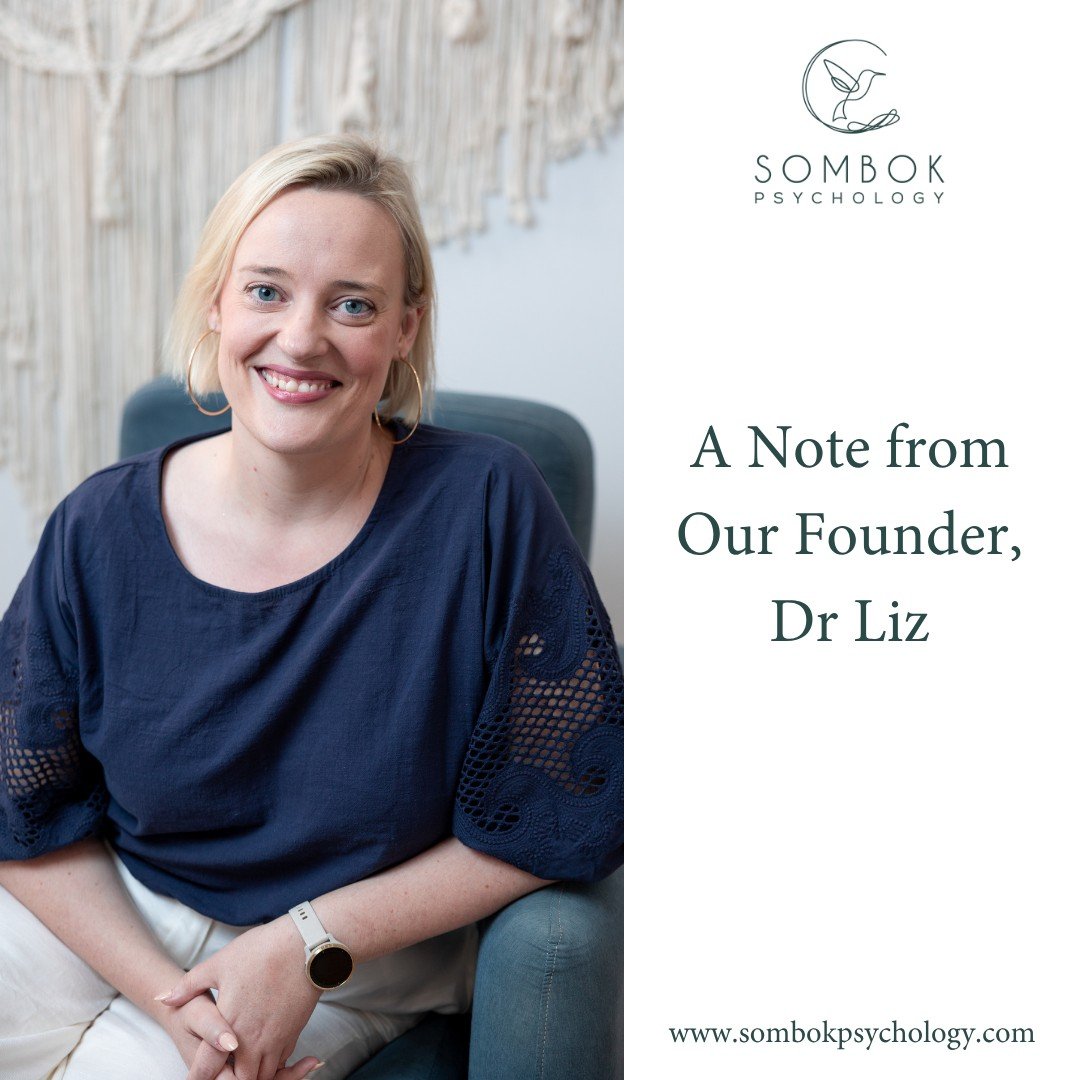 ✉️ A Note from Our Founder

As I prepare to step away from my day-to-day role at Sombok Psychology and relocate back to Australia in April 2026, I wanted to take a moment to say goodbye and thank you. 🌿🐦&zwj;⬛

Founding Sombok Psychology has been o