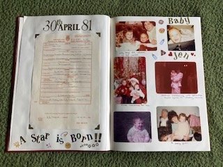 A4 'This Is Your Life' Style Red Photo Album Scrapbook - Bespoke