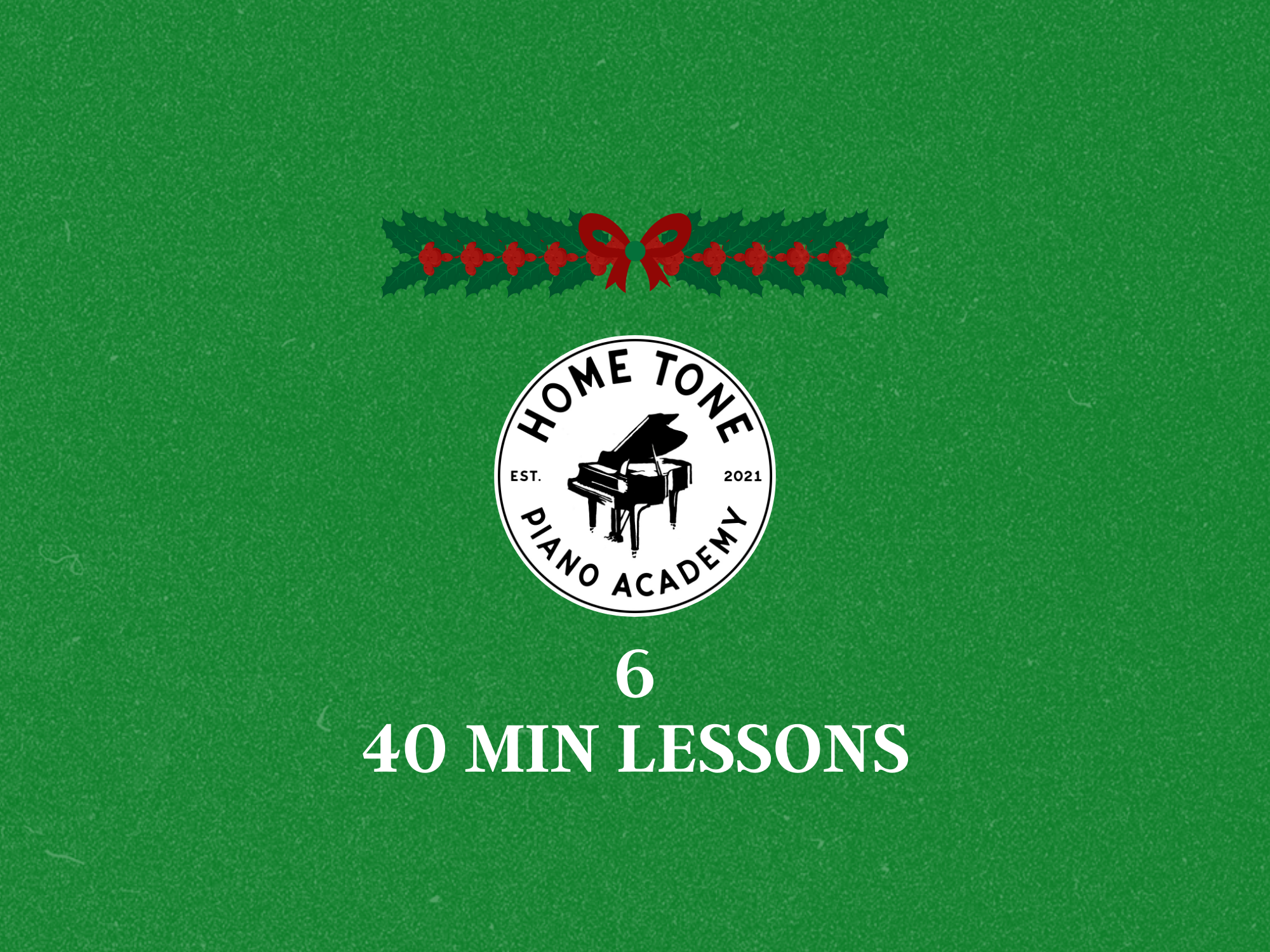 Gift Voucher x6 Forty Minute Piano Lessons