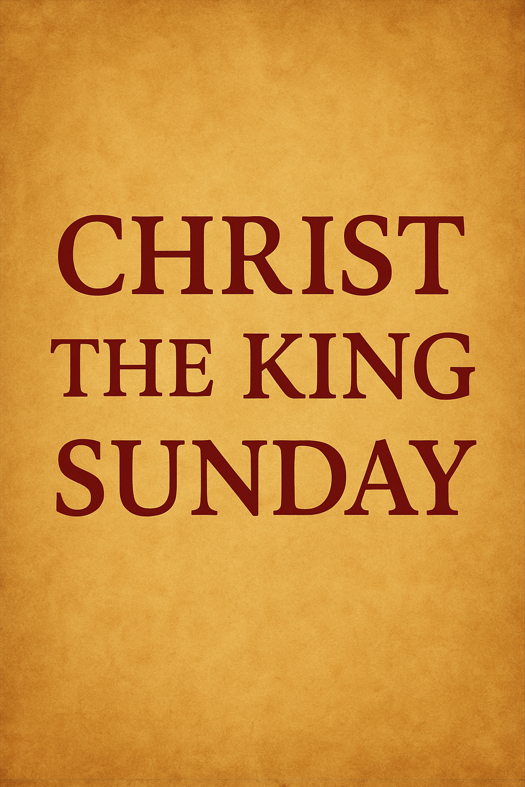 Christ the Kind Sunday