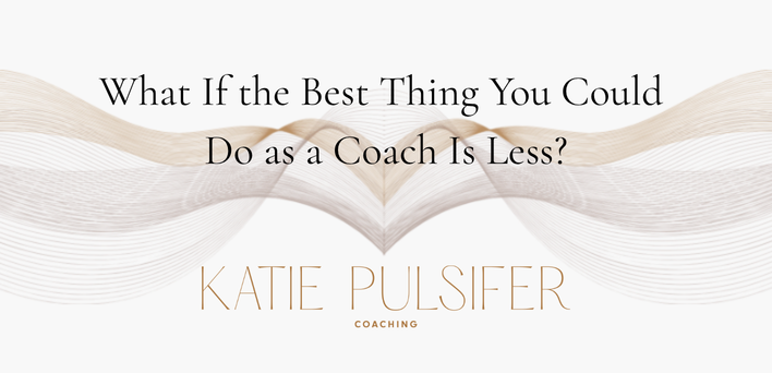 What If the Best Thing You Could Do as a Coach Is Less?