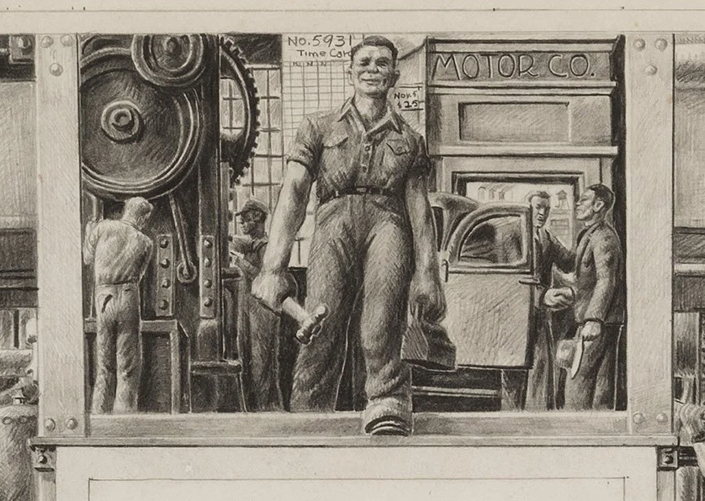 AMERICAN ART FOR THE PUBLIC: MURAL STUDIES AND PAINTINGS, 1930-1945