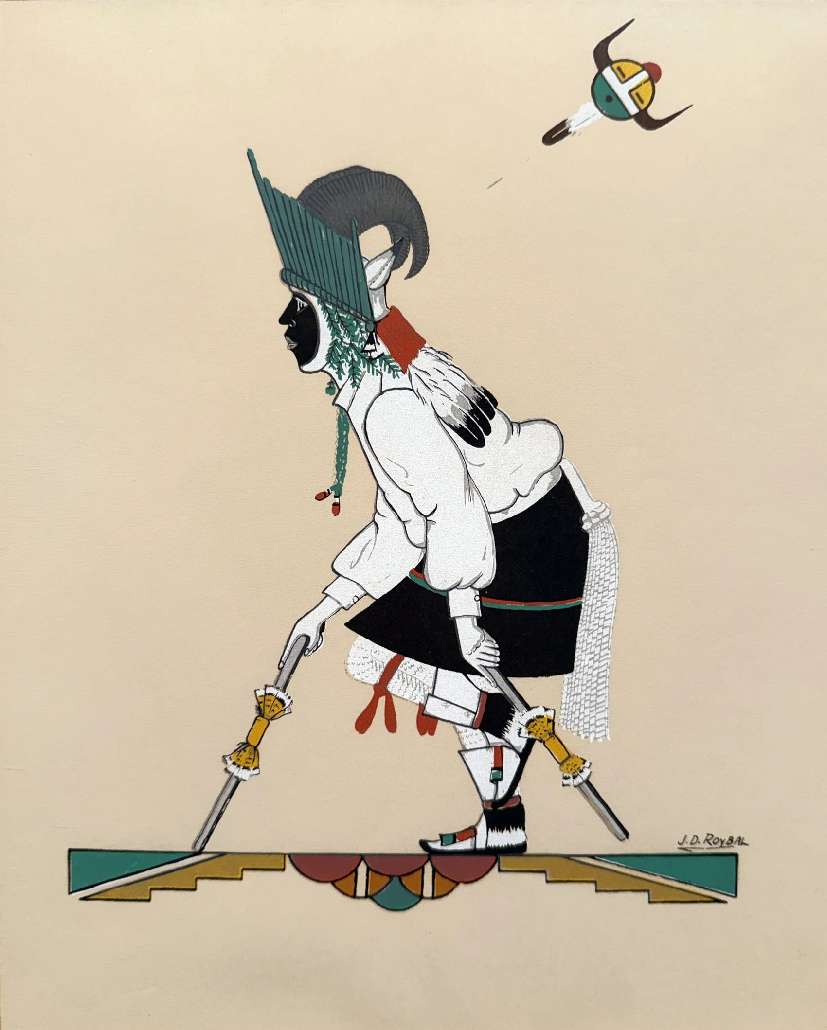 José Disiderio Roybal (Oquwa) (San Ildefonso Pueblo, 1922-1978) 